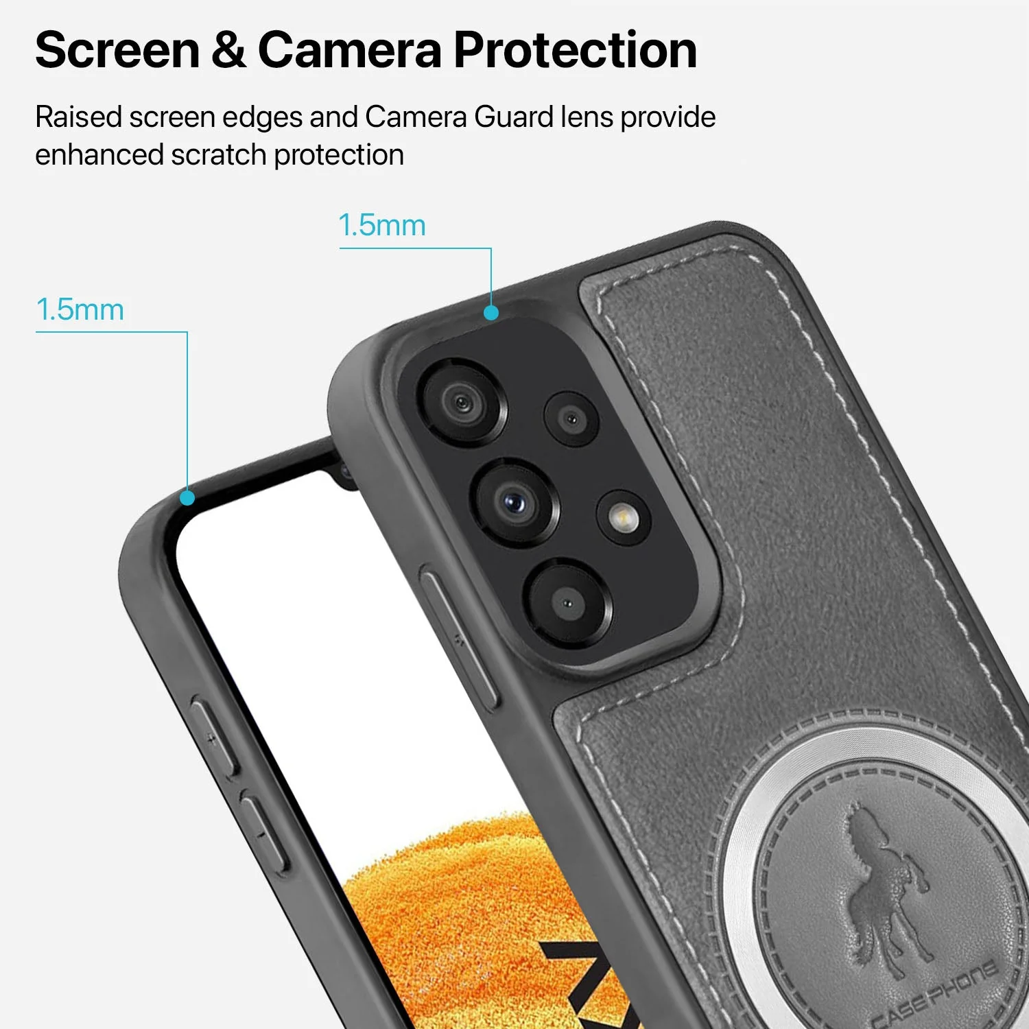 Vaku ® Samsung Galaxy A33 5G Astrid Luxury PU Leather Back Cover - Image 2