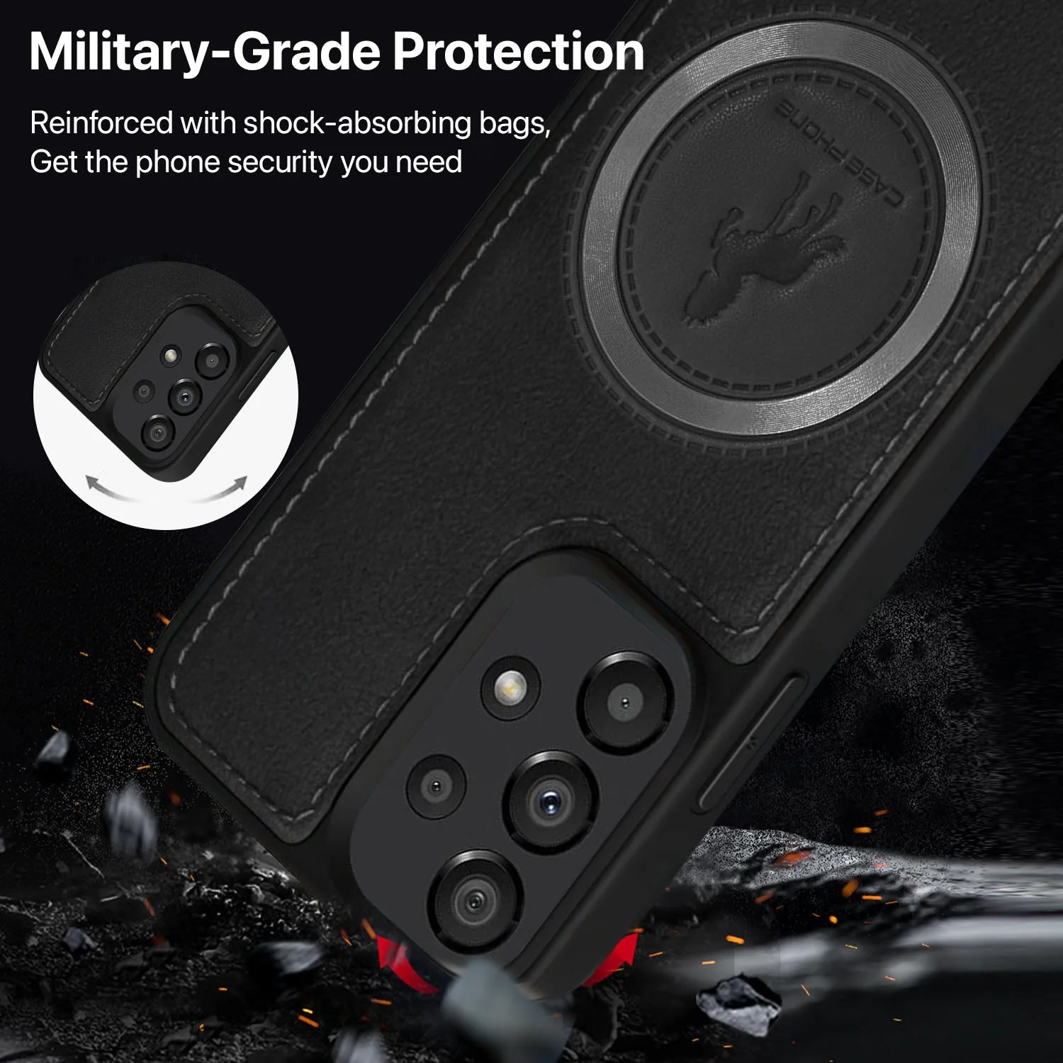 Vaku ® Samsung Galaxy A33 5G Astrid Luxury PU Leather Back Cover - Image 4