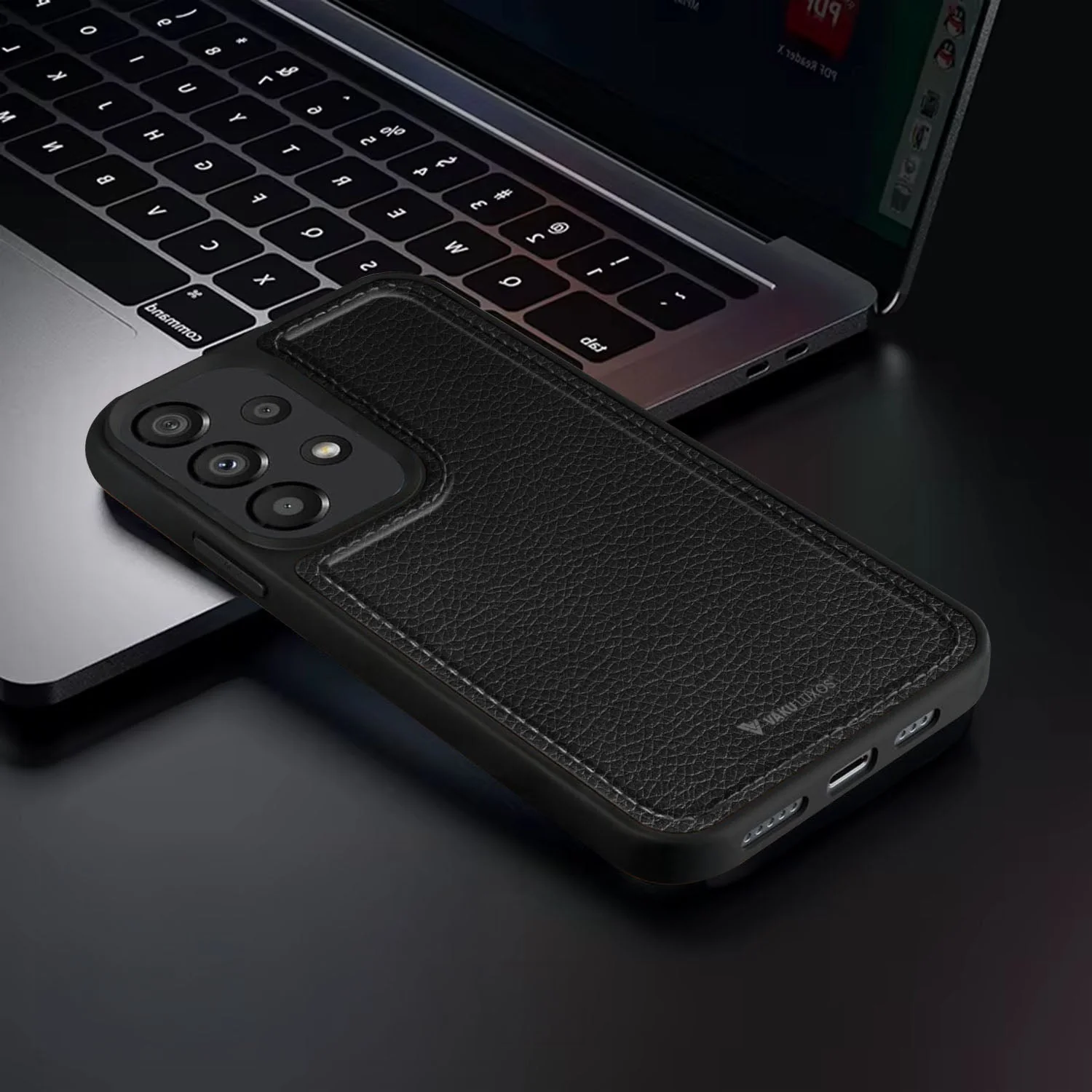 Vaku ® Samsung Galaxy A33 5G Luxe Premium Leather Stitched Protective Back Cover - Image 2