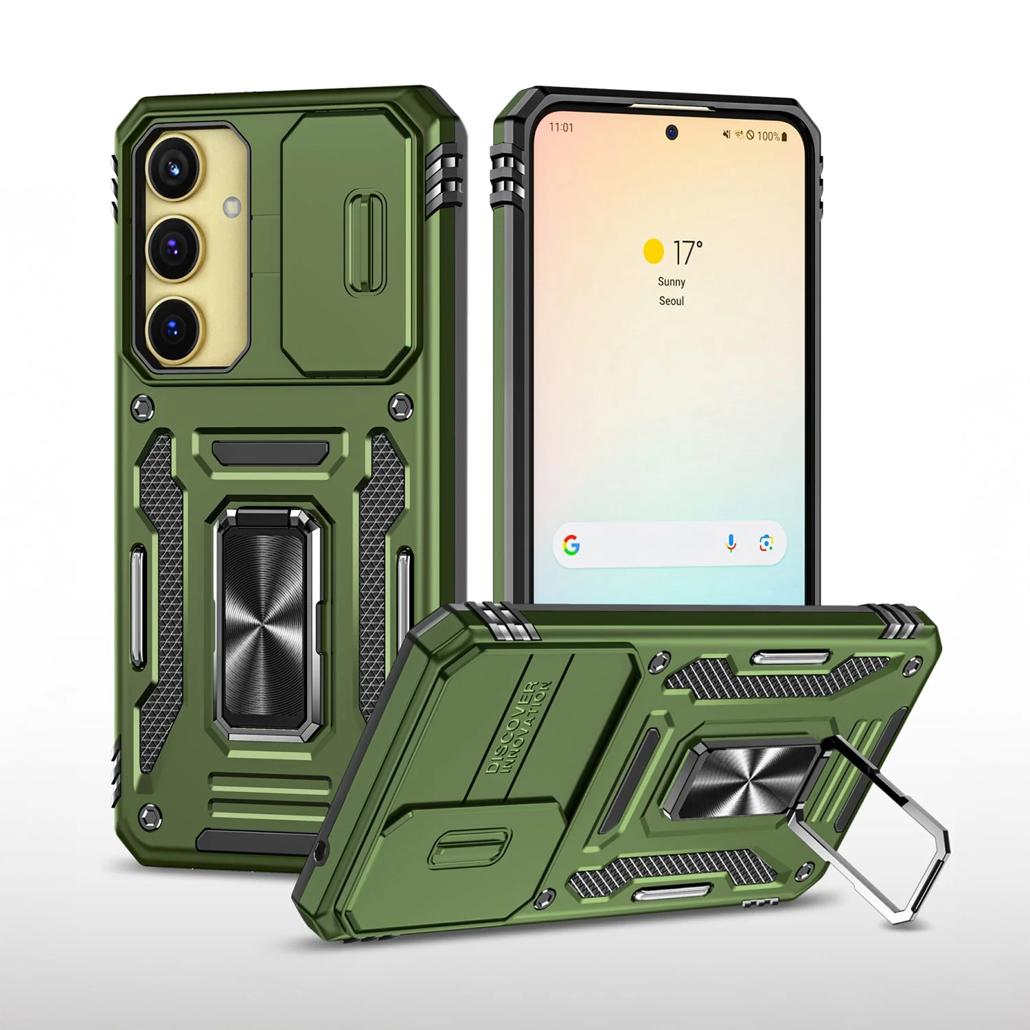 Vaku ® Samsung Galaxy A35 5G Aegis Armor Slide Camera Protection Back Cover - Image 9