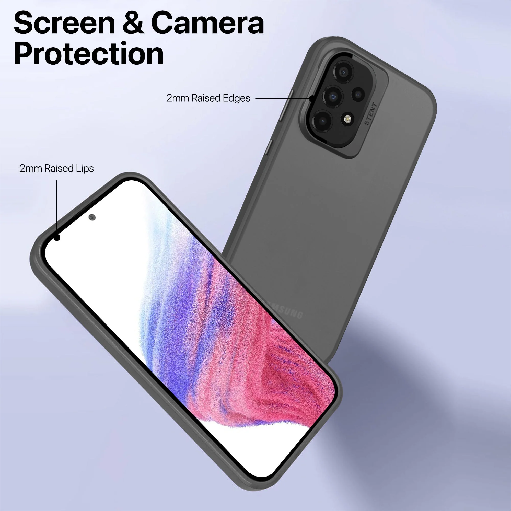 Vaku ® Samsung Galaxy A53 5G Rime Frosted Translucent Back Cover - Image 5