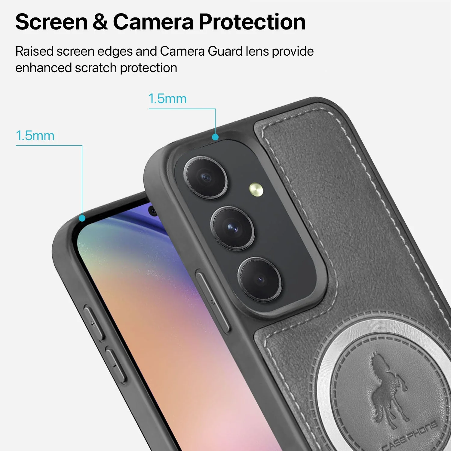 Vaku ® Samsung Galaxy A54 5G Astrid Luxury PU Leather Back Cover - Image 2