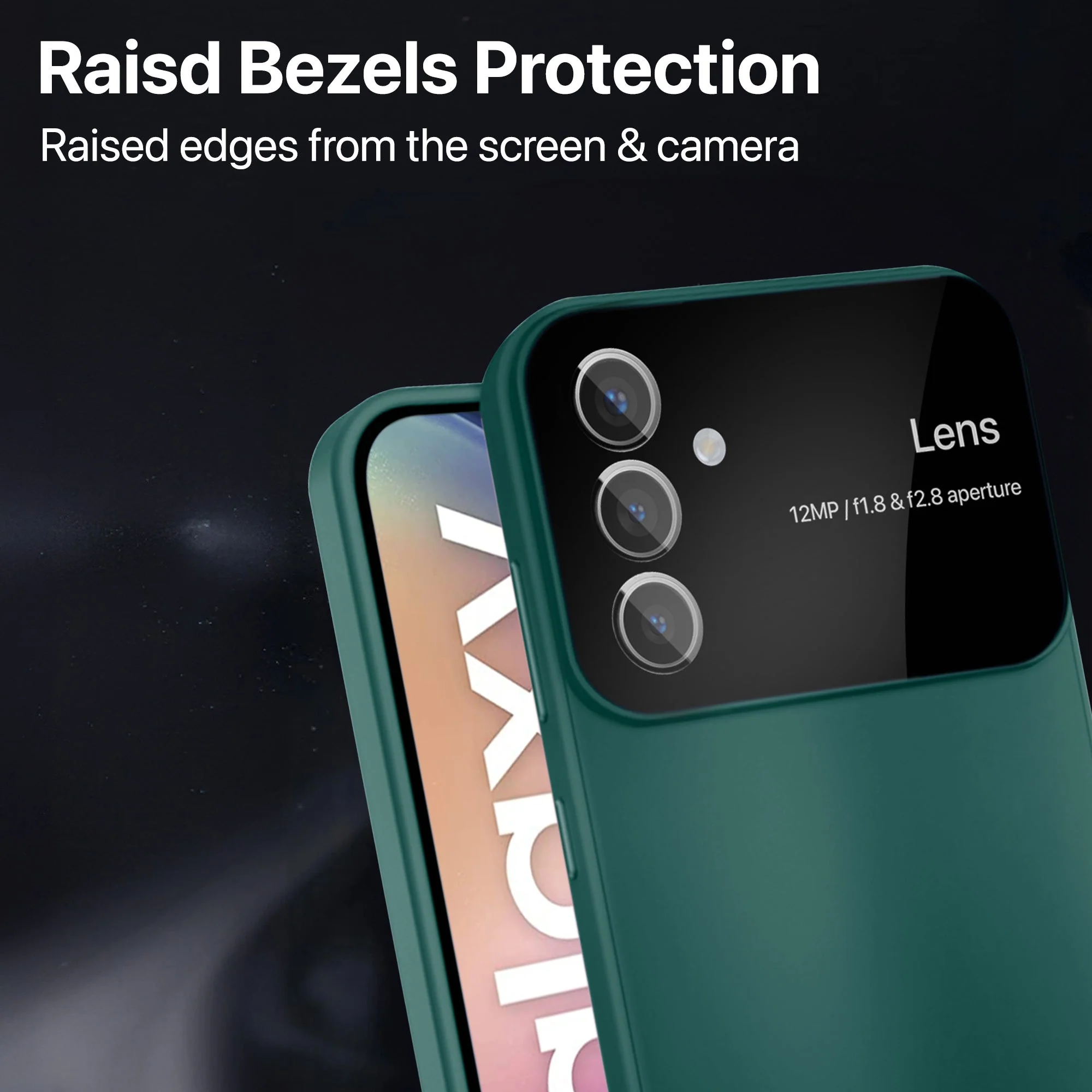 Vaku ® Samsung Galaxy A54 5G Glazed Polarized Camera Lens Protector Back Cover - Image 12