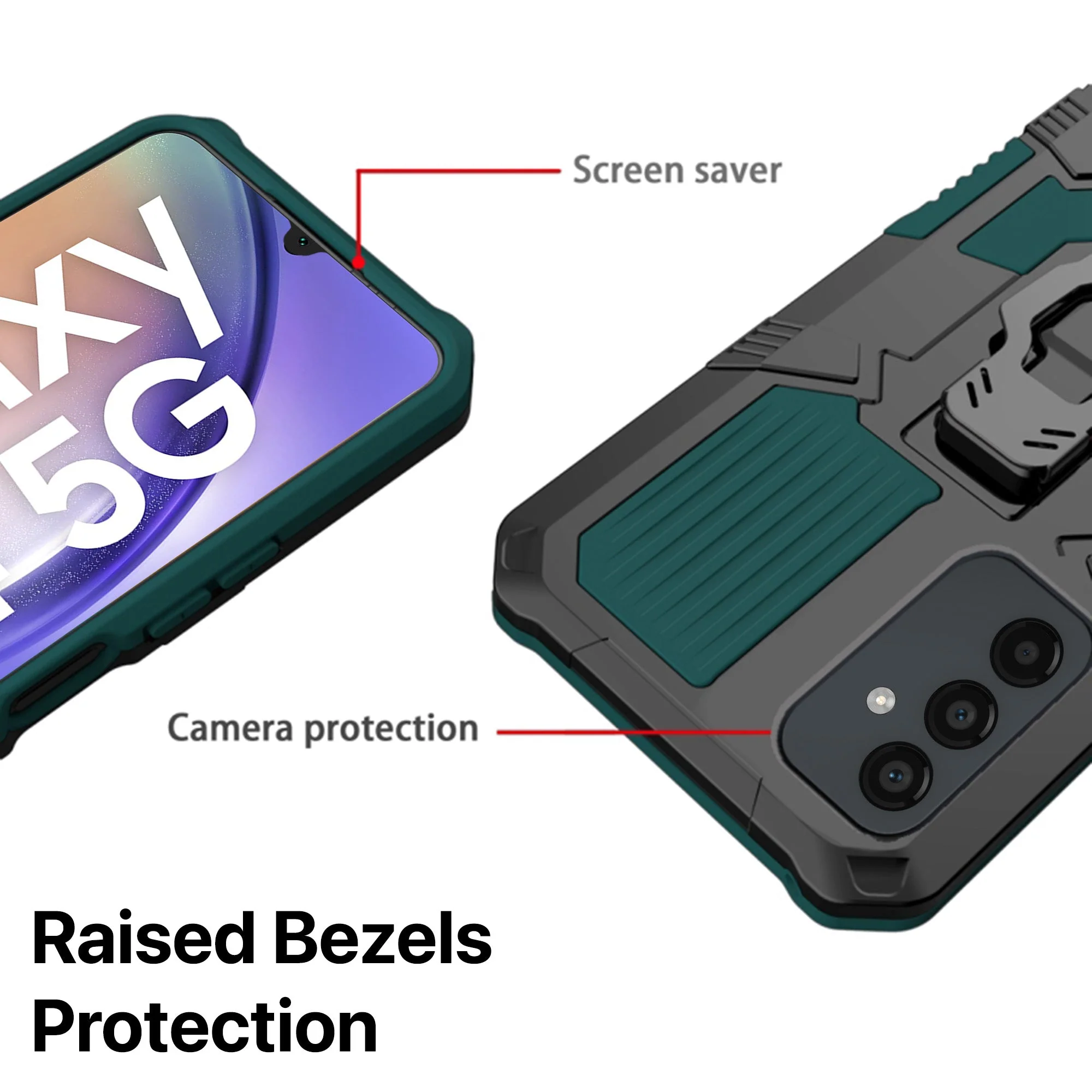Vaku ® Samsung Galaxy A54 5G Vanguard Military Grade Back Cover - Image 9