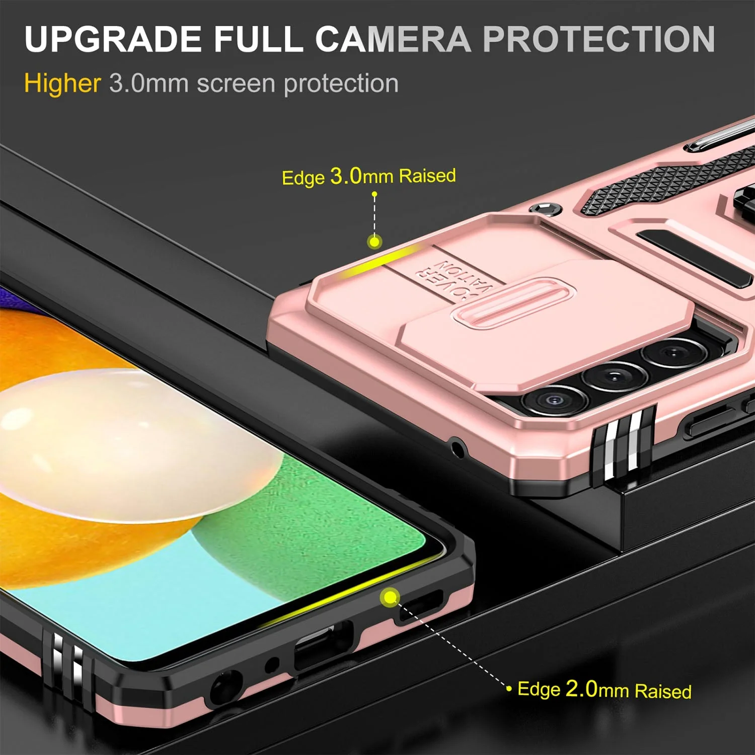 Vaku® Samsung Galaxy A73 5G Aegis Armor Slide Camera Protection Back Cover - Image 5