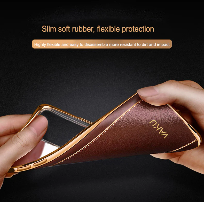 Vaku® Samsung Galaxy A73 5G Luxemberg Series Leather Stitched Gold Electroplated Soft TPU Back Cover - Image 11