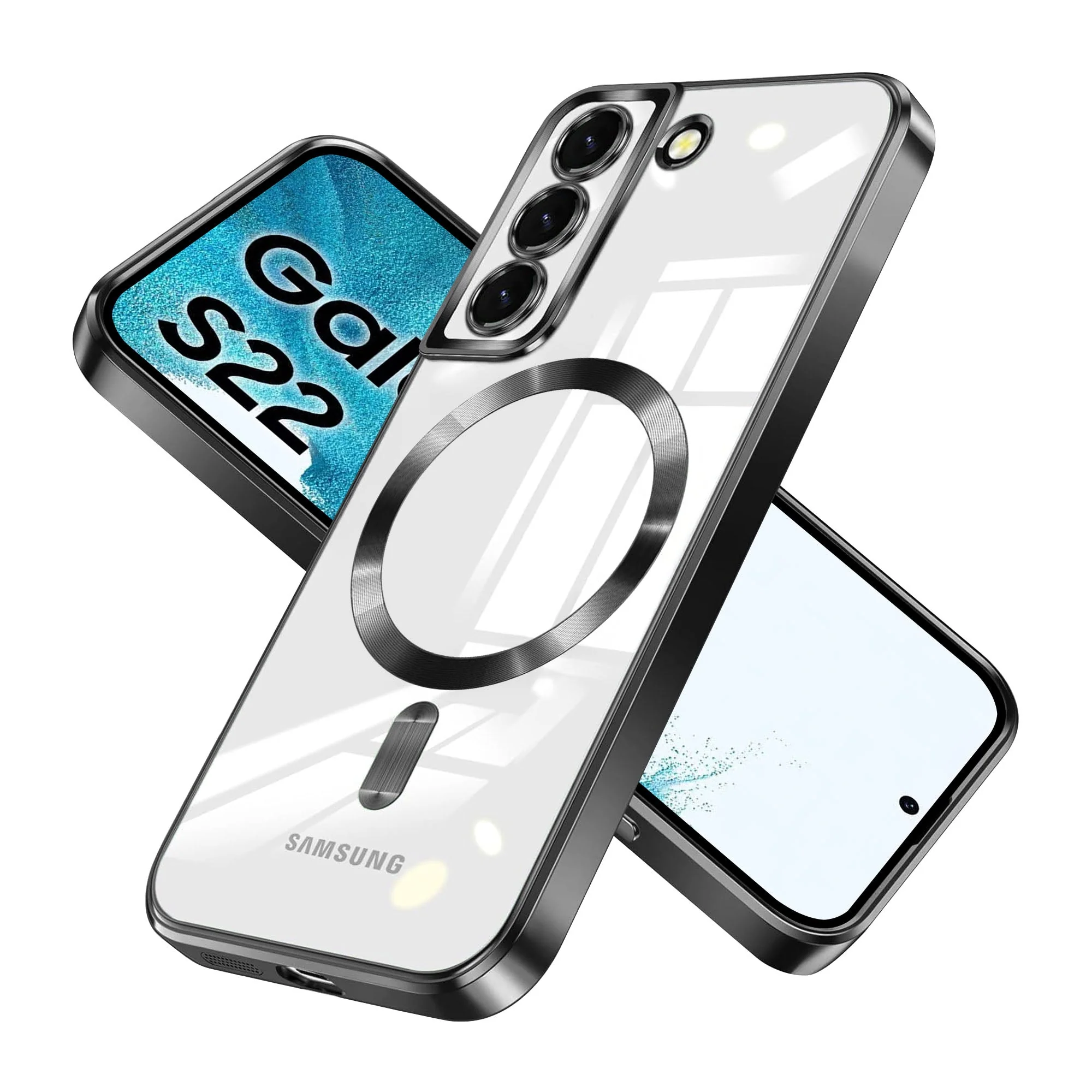 Vaku ® Samsung Galaxy S22 Luxury Electroplated Magnetic Magsafe Back Cover - Image 8
