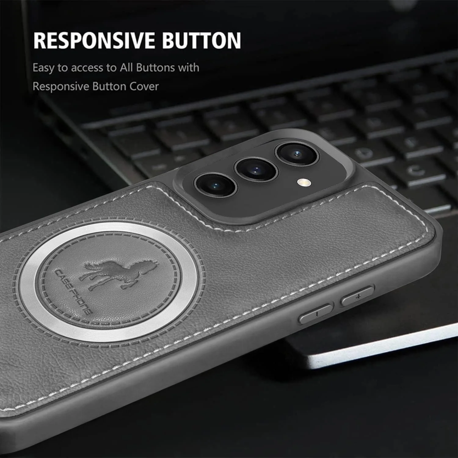 Vaku ® Samsung Galaxy S23 FE Astrid Luxury PU Leather Back Cover - Image 13