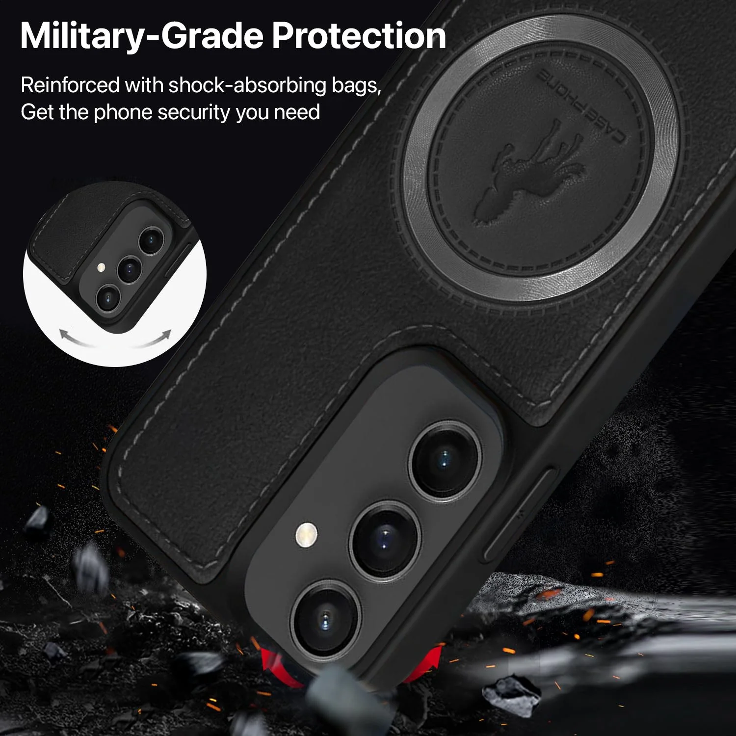 Vaku ® Samsung Galaxy S23 FE Astrid Luxury PU Leather Back Cover - Image 7