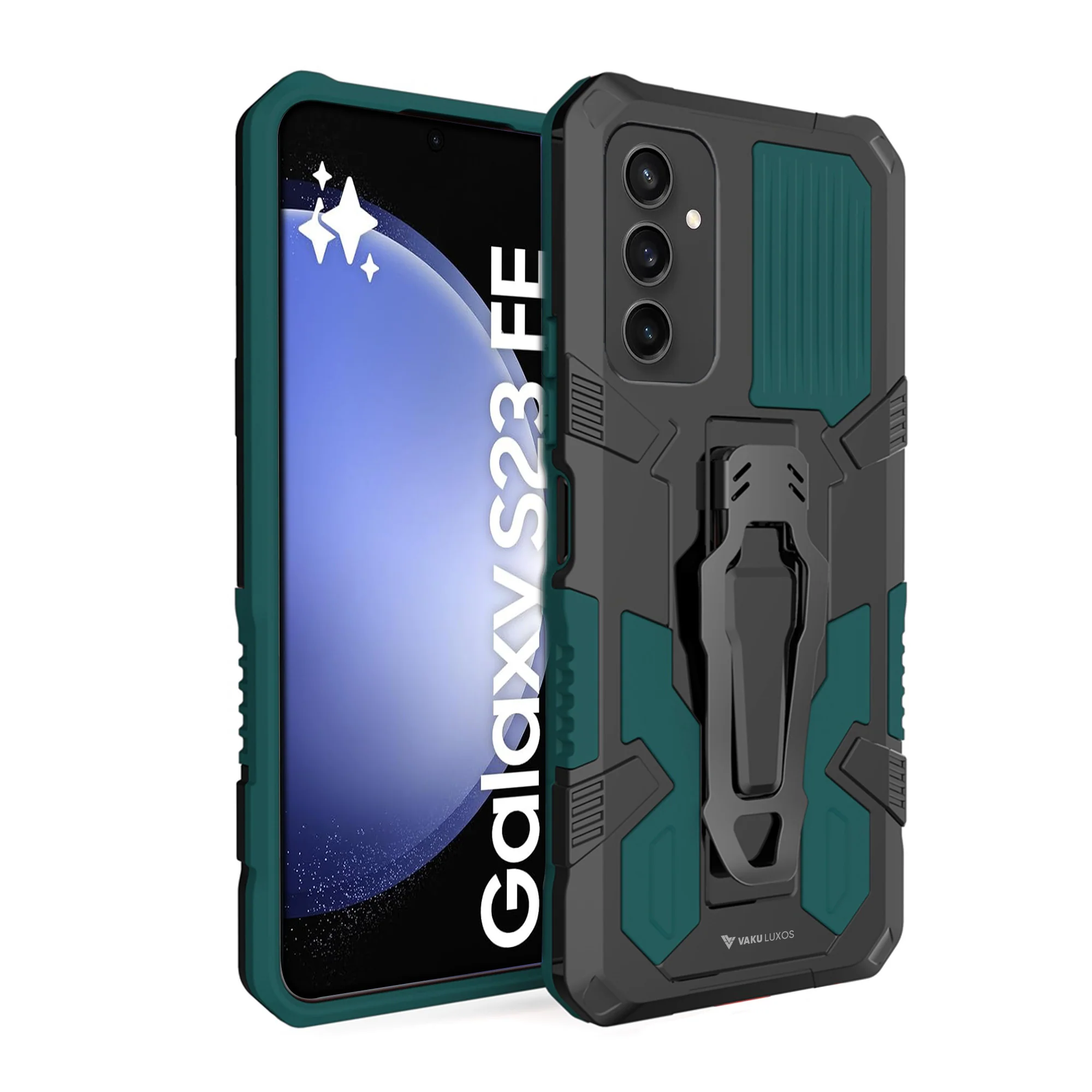 Vaku ® Samsung Galaxy S23 FE Vanguard Military Grade Back Cover - Image 14