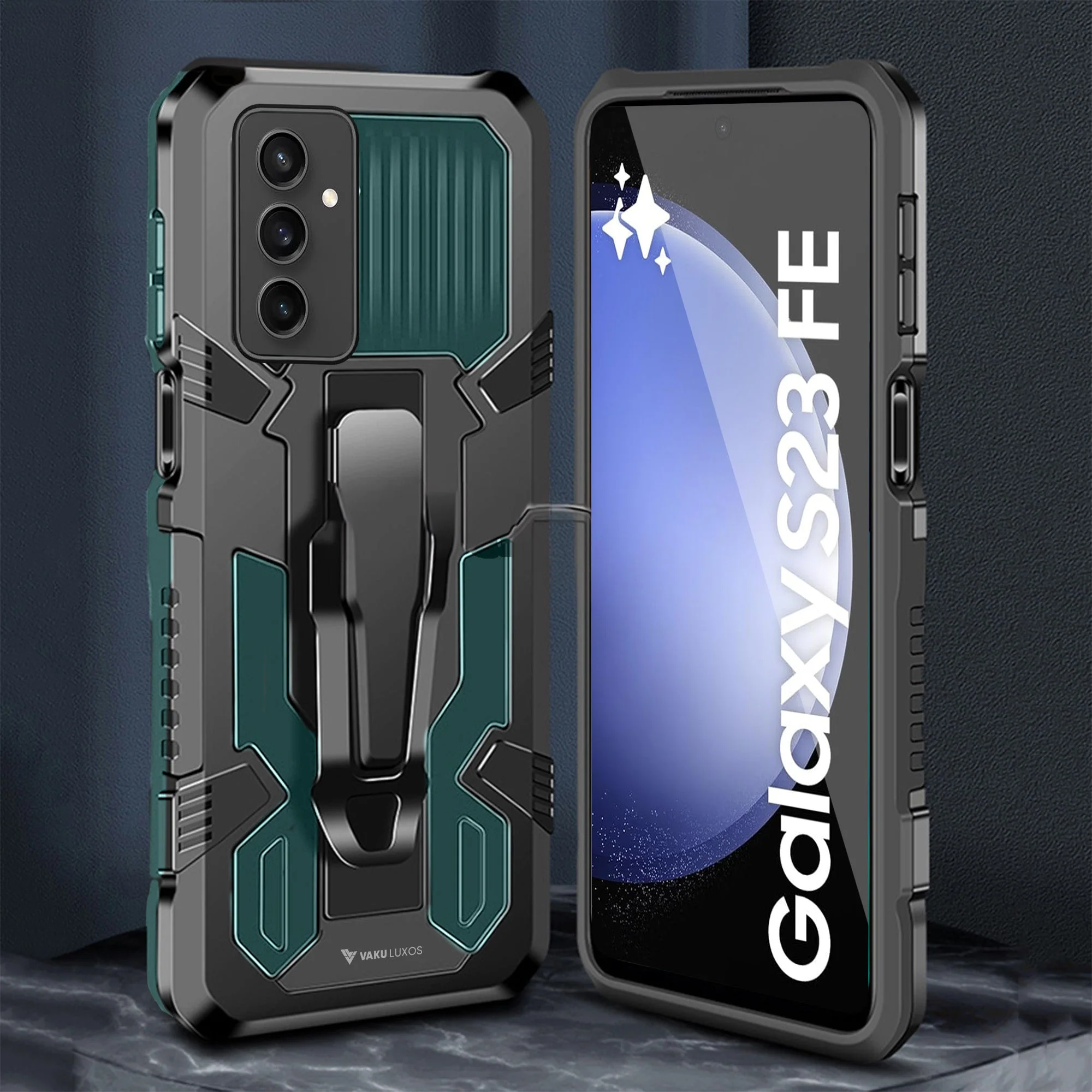 Vaku ® Samsung Galaxy S23 FE Vanguard Military Grade Back Cover - Image 5