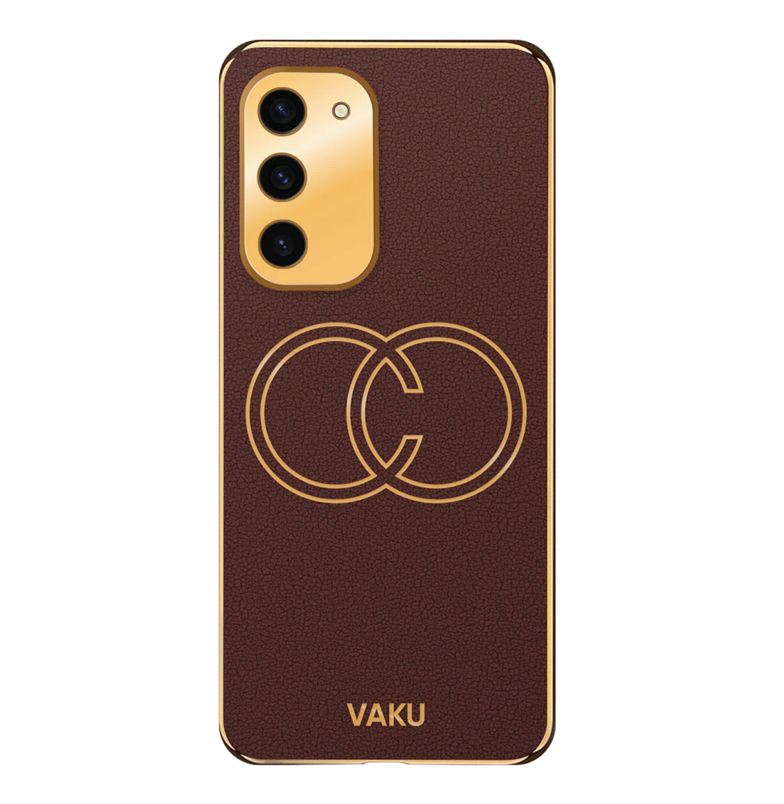 Vaku® Samsung Galaxy S23 Skylar Leather Pattern Gold Electroplated Soft TPU Back Cover - Image 15