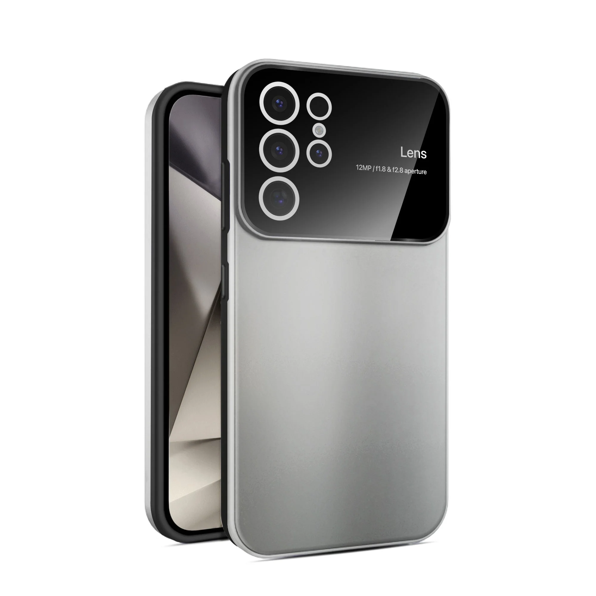 Vaku ® Samsung Galaxy S23 Ultra Polarized Large Window Glass Camera Protector Back Cover - Image 2