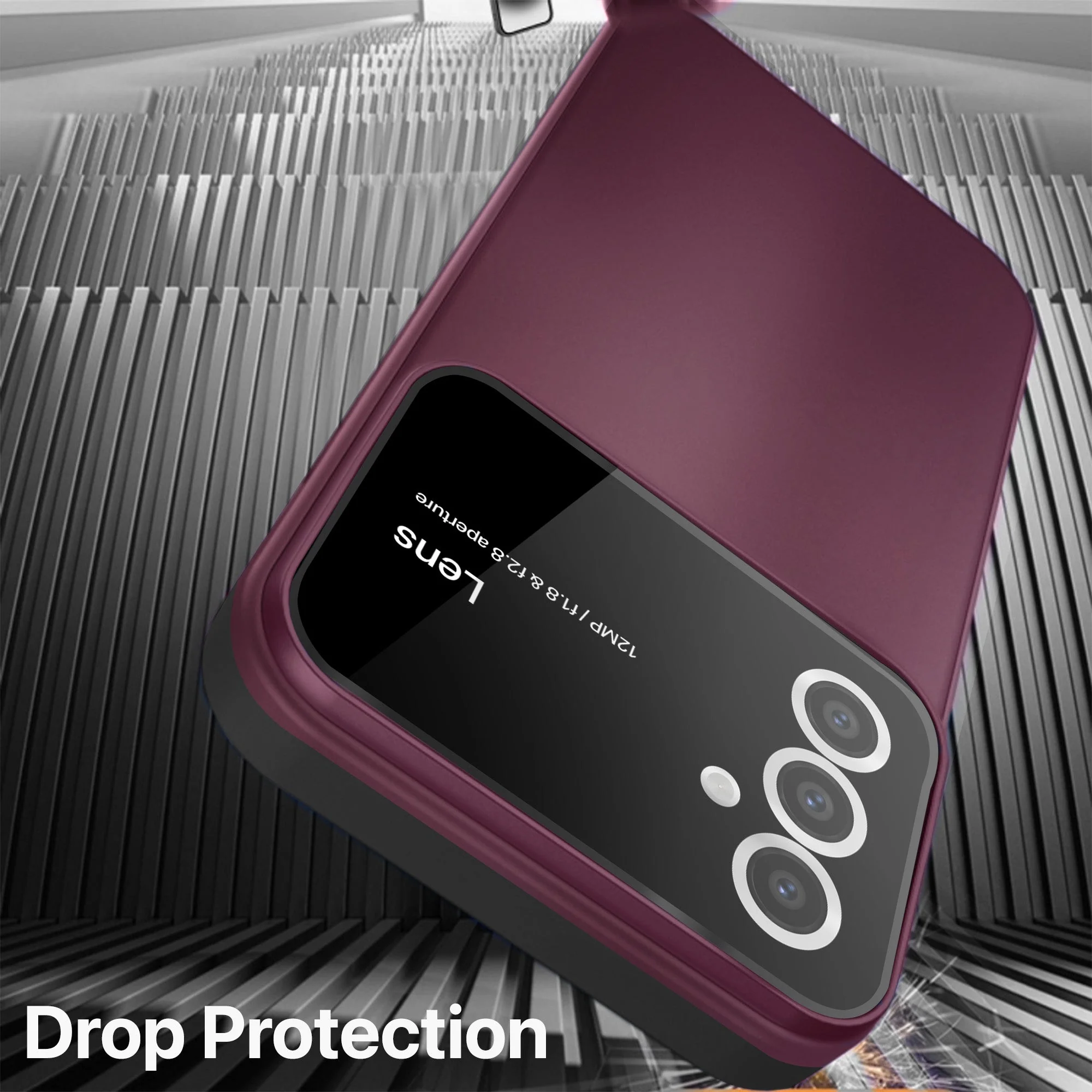 Vaku ® Samsung Galaxy S24 5G Polarized Large Window Glass Camera Protector Back Cover - Image 15