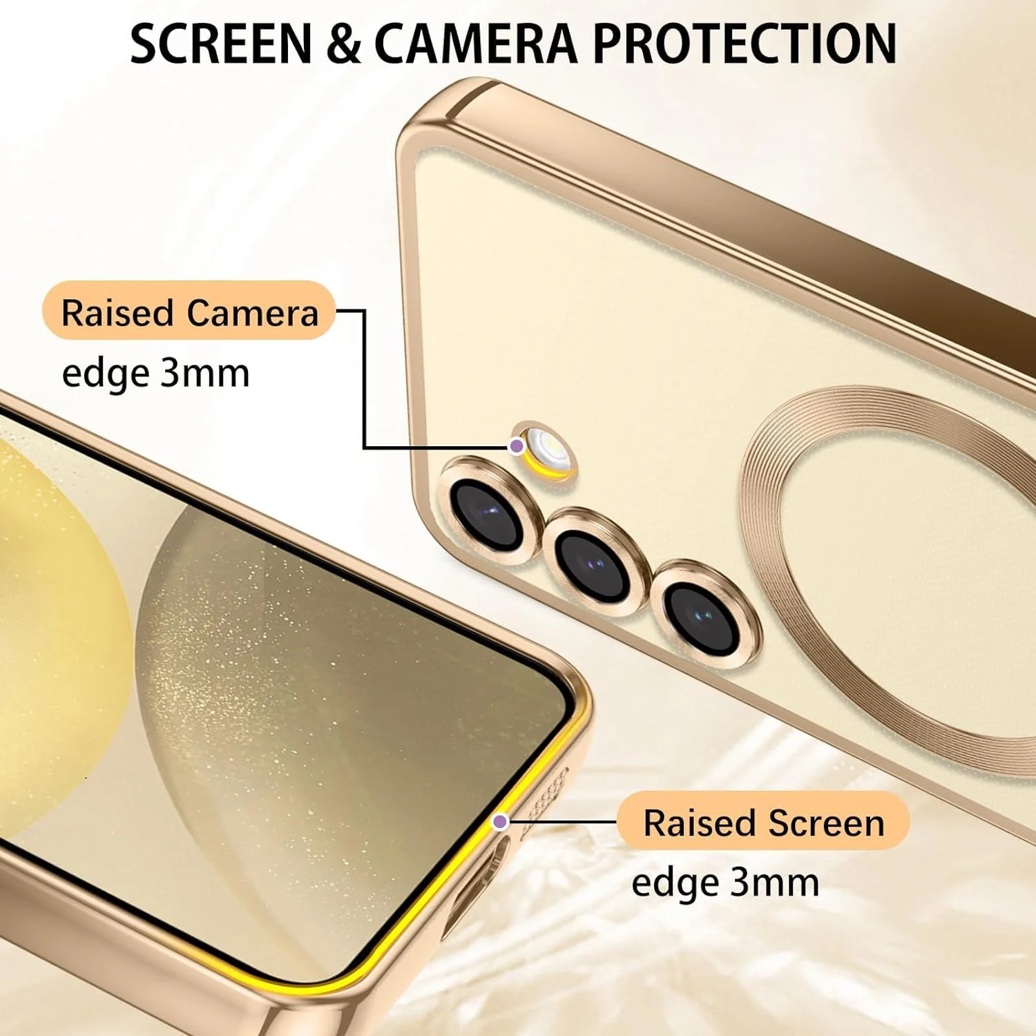 Vaku ® Samsung Galaxy S24 FE Luxury Electroplated Magnetic Magsafe Back Cover - Image 11