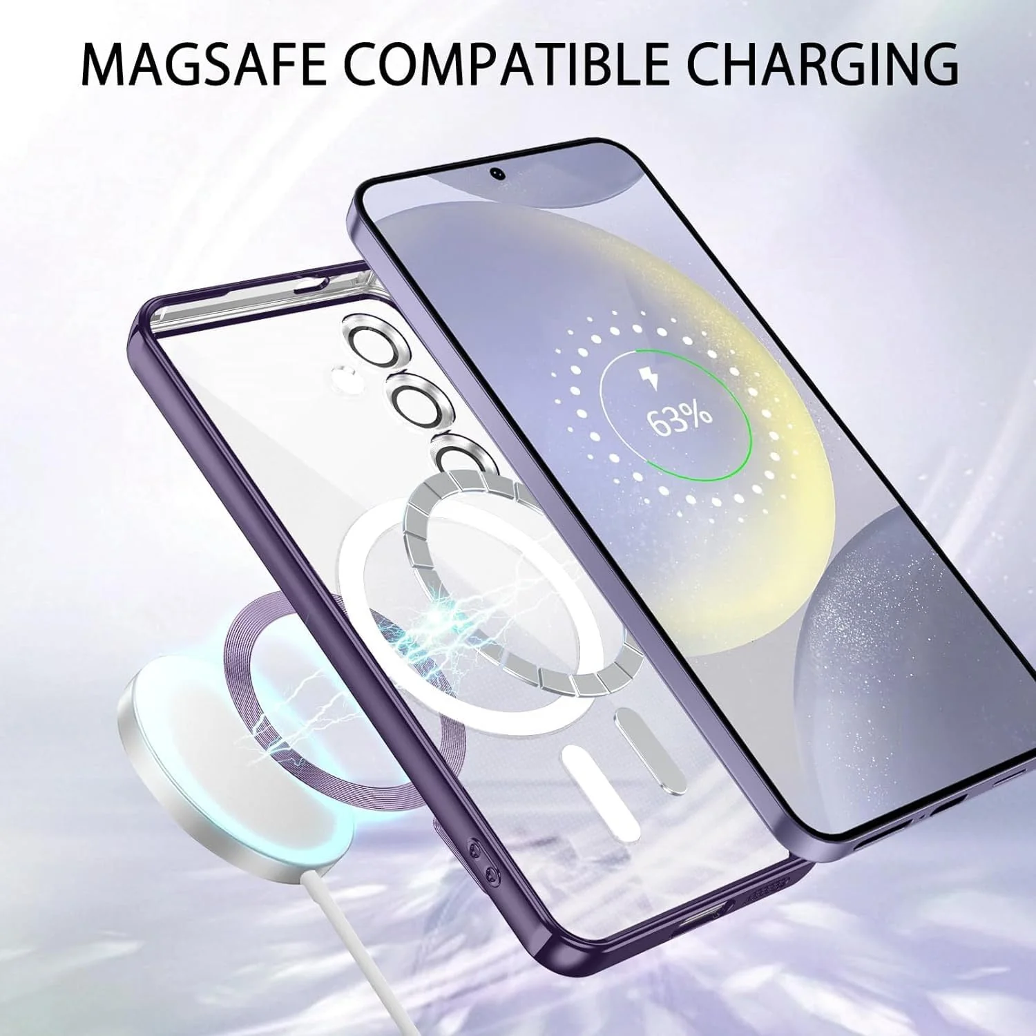 Vaku ® Samsung Galaxy S24 Luxury Electroplated Magnetic Magsafe Back Cover - Image 9