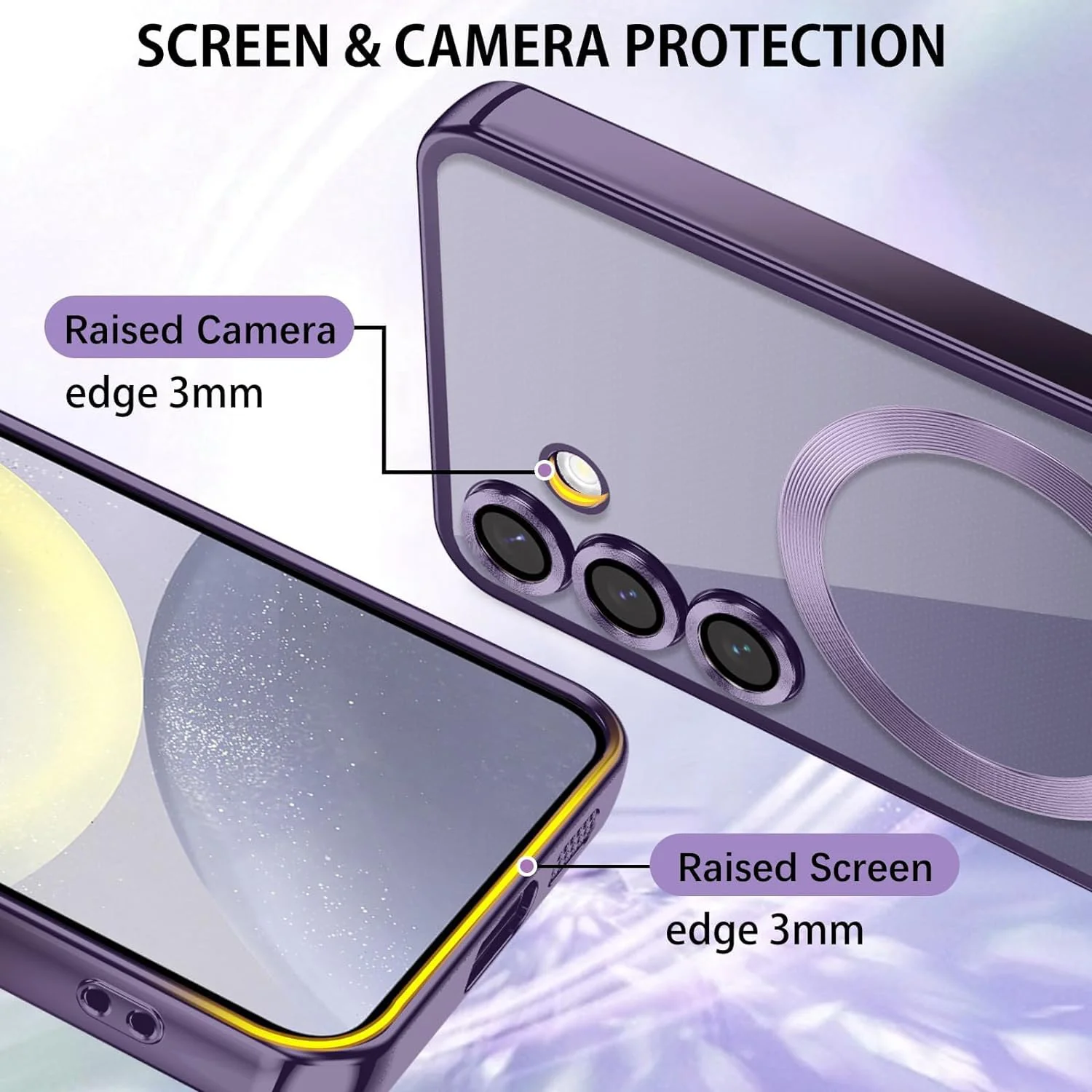 Vaku ® Samsung Galaxy S24 Plus Luxury Electroplated Magnetic Magsafe Back Cover - Image 5