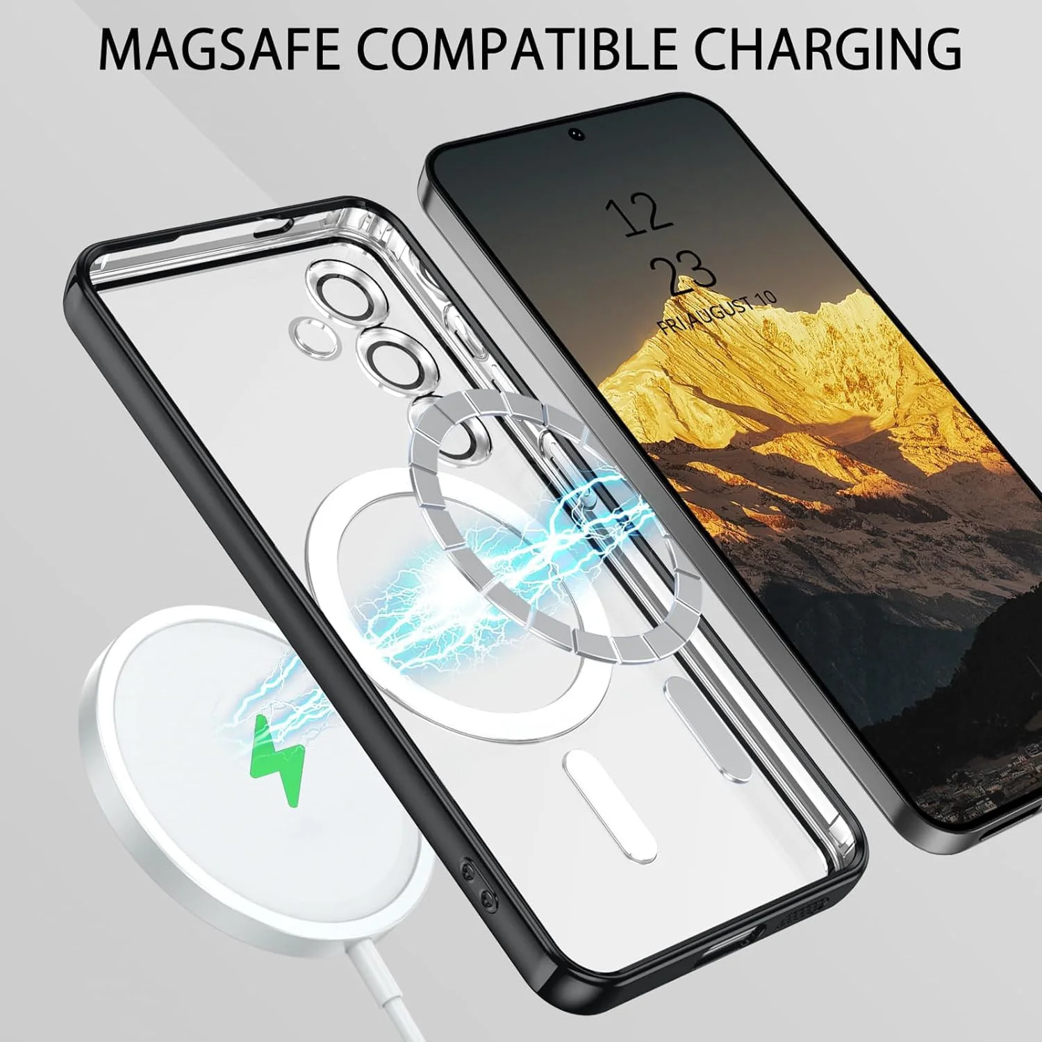 Vaku ® Samsung Galaxy S24 Plus Luxury Electroplated Magnetic Magsafe Back Cover - Image 9