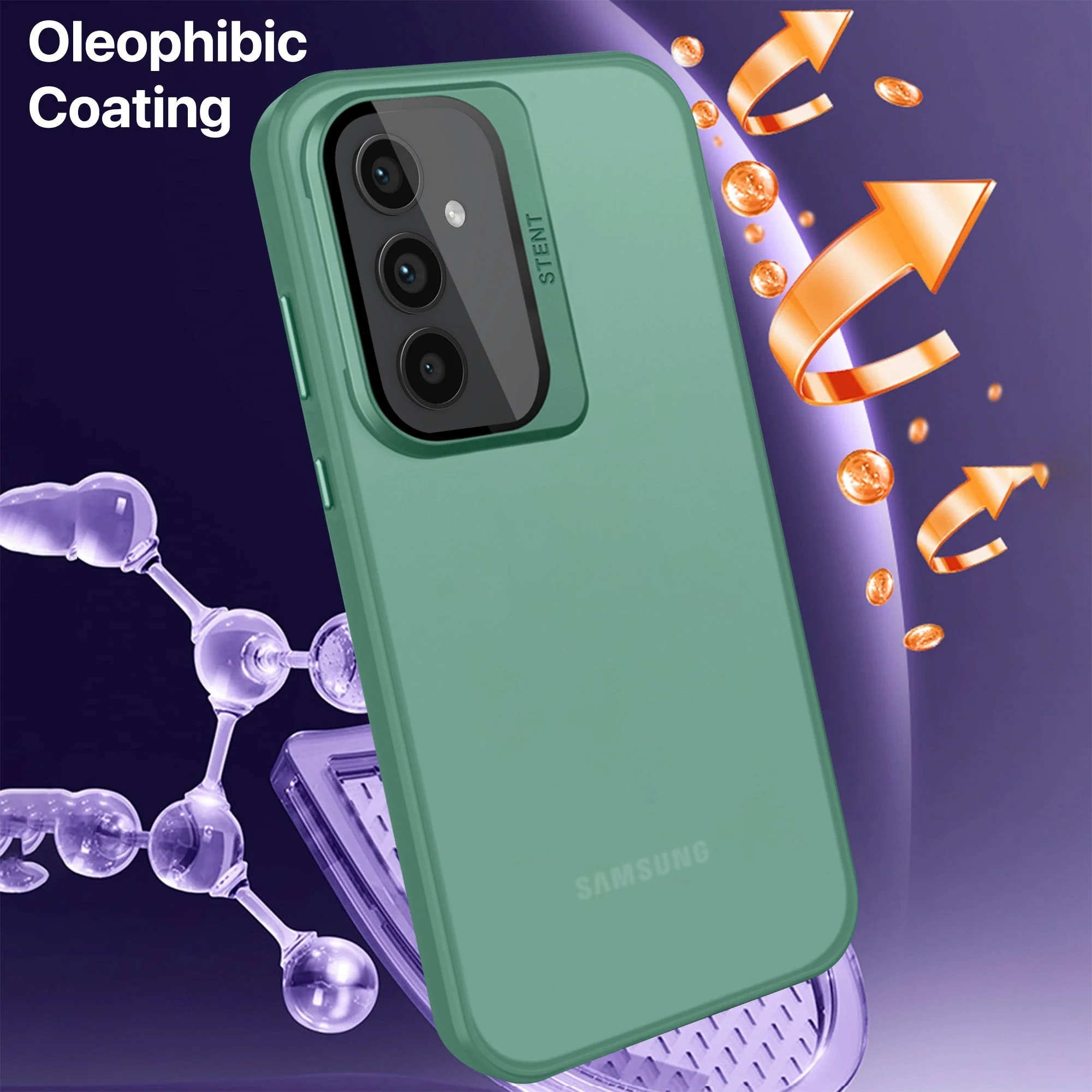 Vaku ® Samsung Galaxy S24 Plus Rime Frosted Translucent Back Cover - Image 6