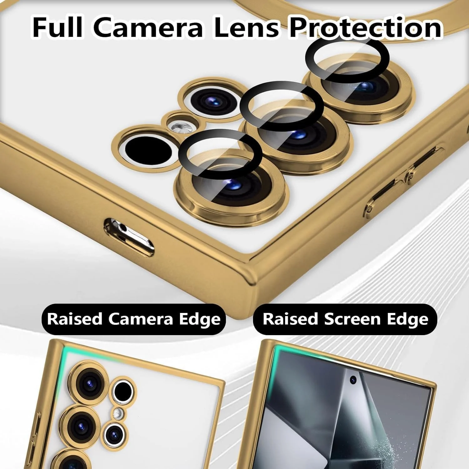 Vaku ® Samsung Galaxy S24 Ultra Luxury Electroplated Magnetic Magsafe Back Cover - Image 11