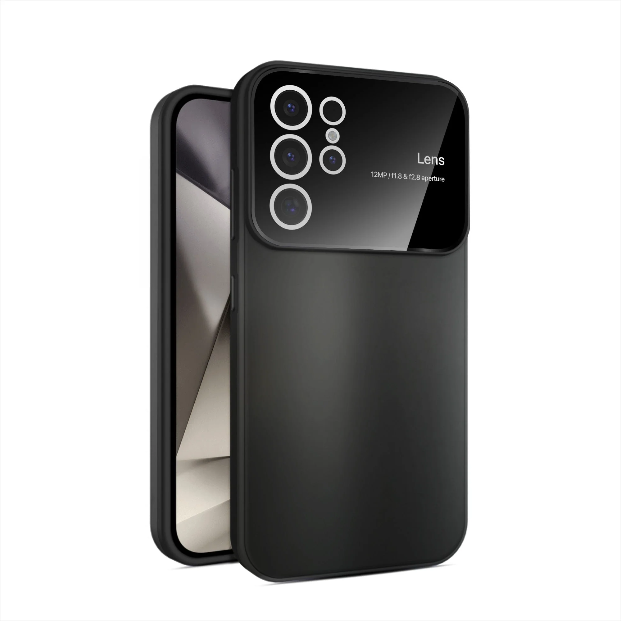 Vaku ® Samsung Galaxy S24 Ultra Polarized Large Window Glass Camera Protector Back Cover - Image 3