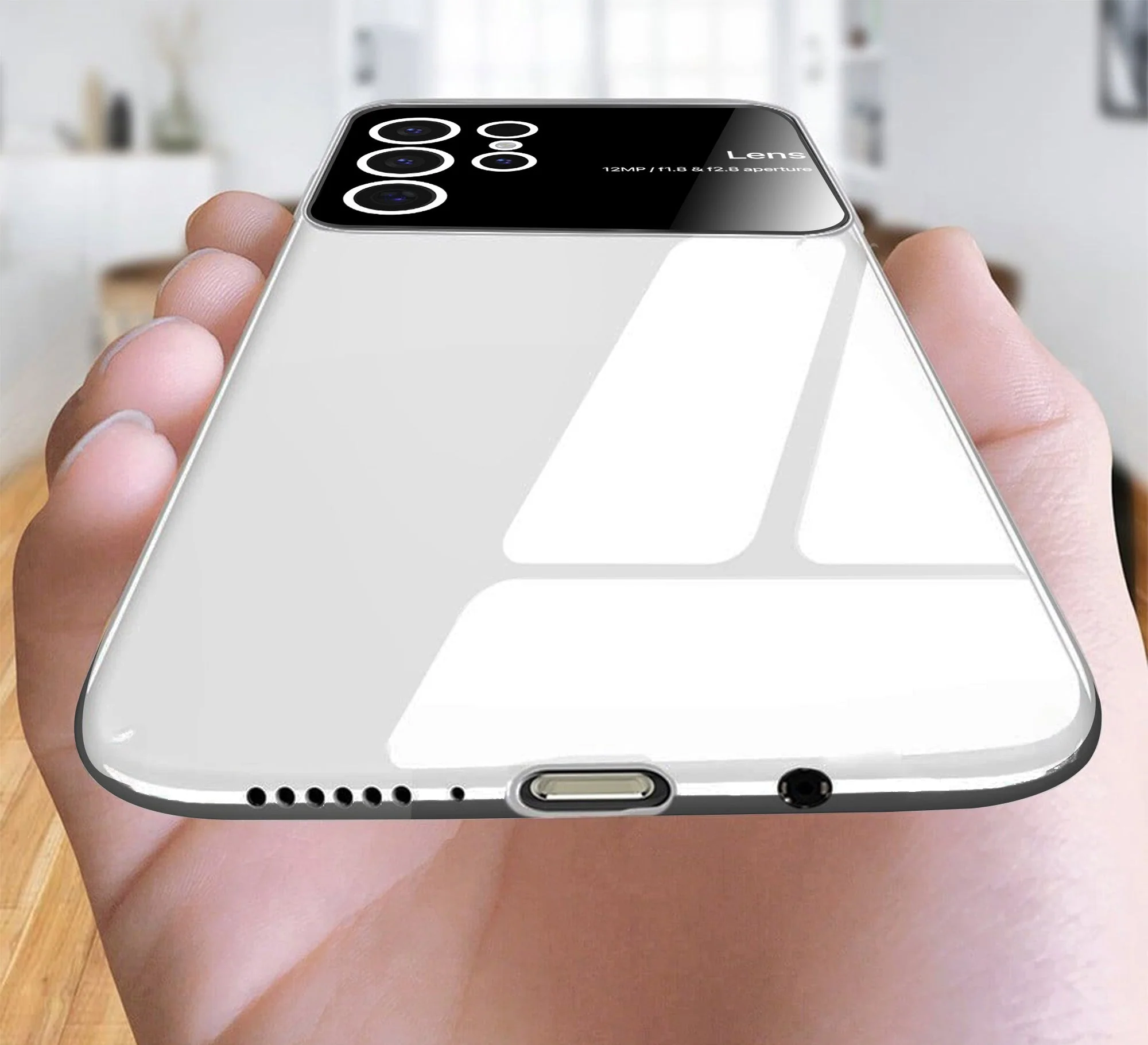 Vaku ® Samsung Galaxy S24 Ultra Polarized Large Window Glass Camera Protector Back Cover - Image 6