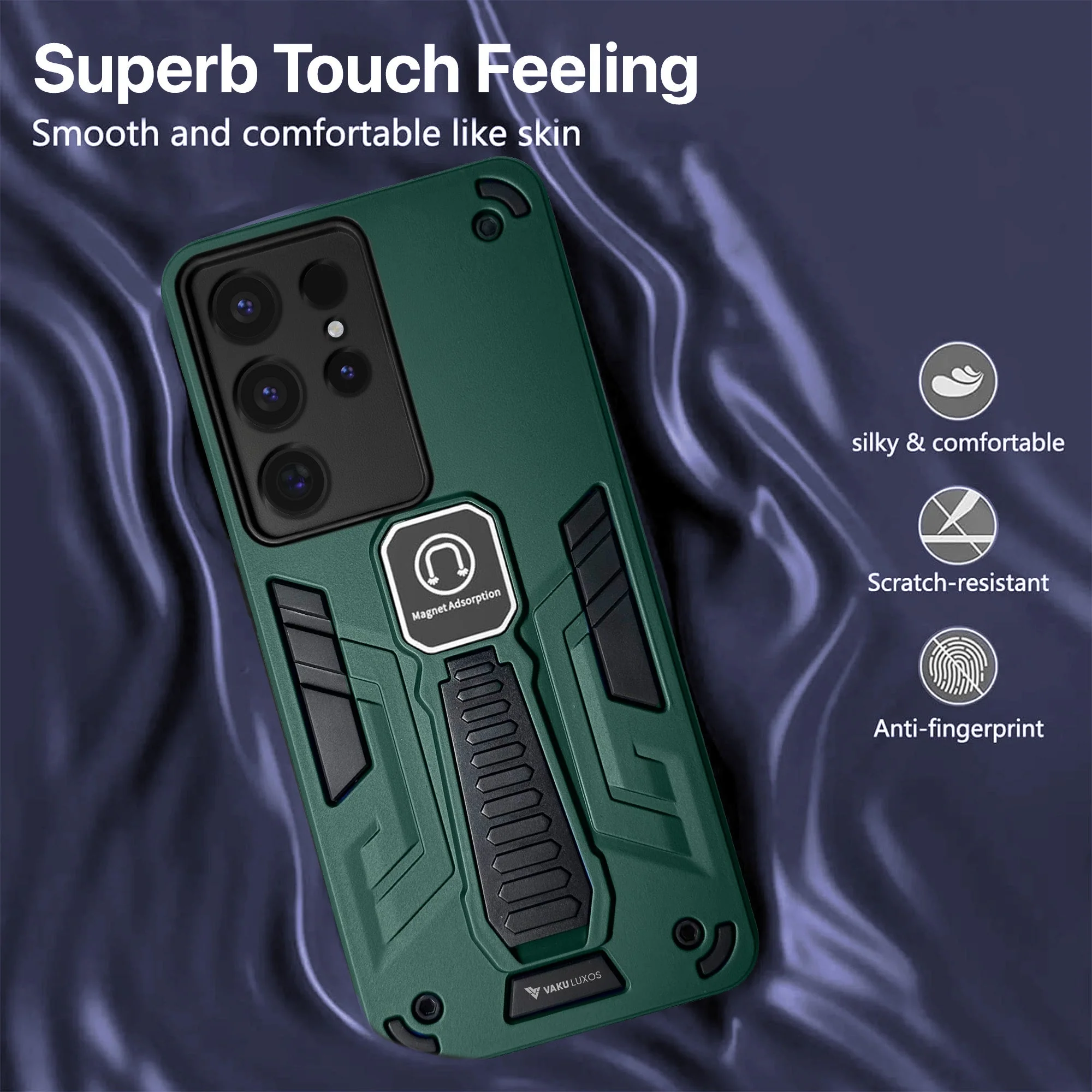 Vaku ® Samsung Galaxy S24 Ultra Valor Military Grade Shockproof Back Cover - Image 11