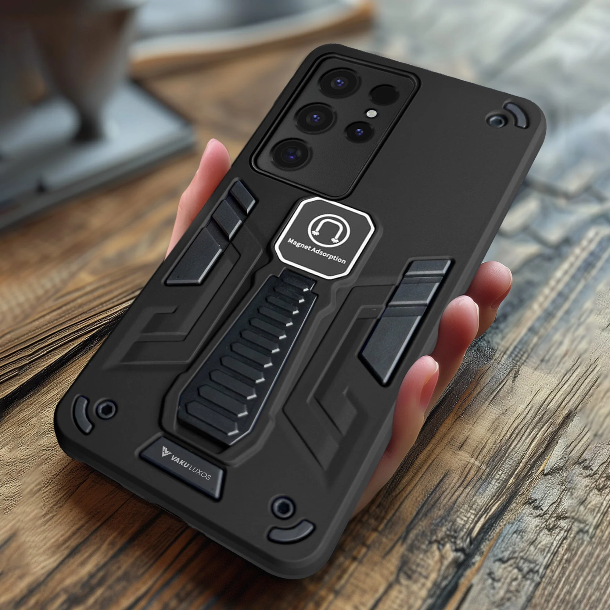 Vaku ® Samsung Galaxy S24 Ultra Valor Military Grade Shockproof Back Cover - Image 4