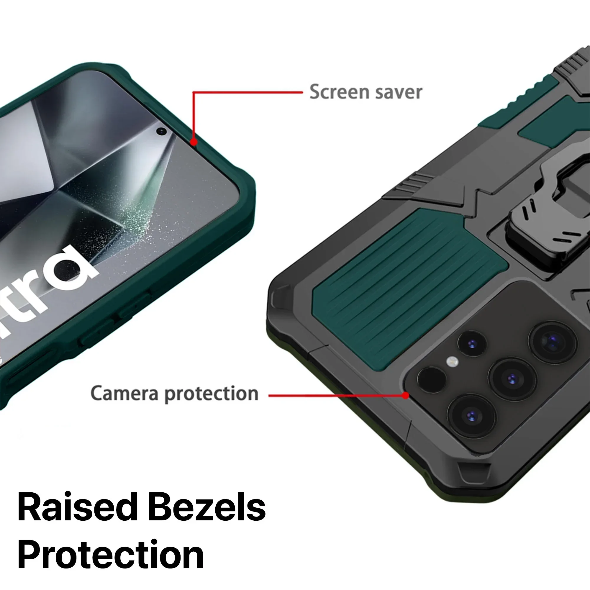 Vaku ® Samsung Galaxy S24 Ultra Vanguard Military Grade Back Cover - Image 10