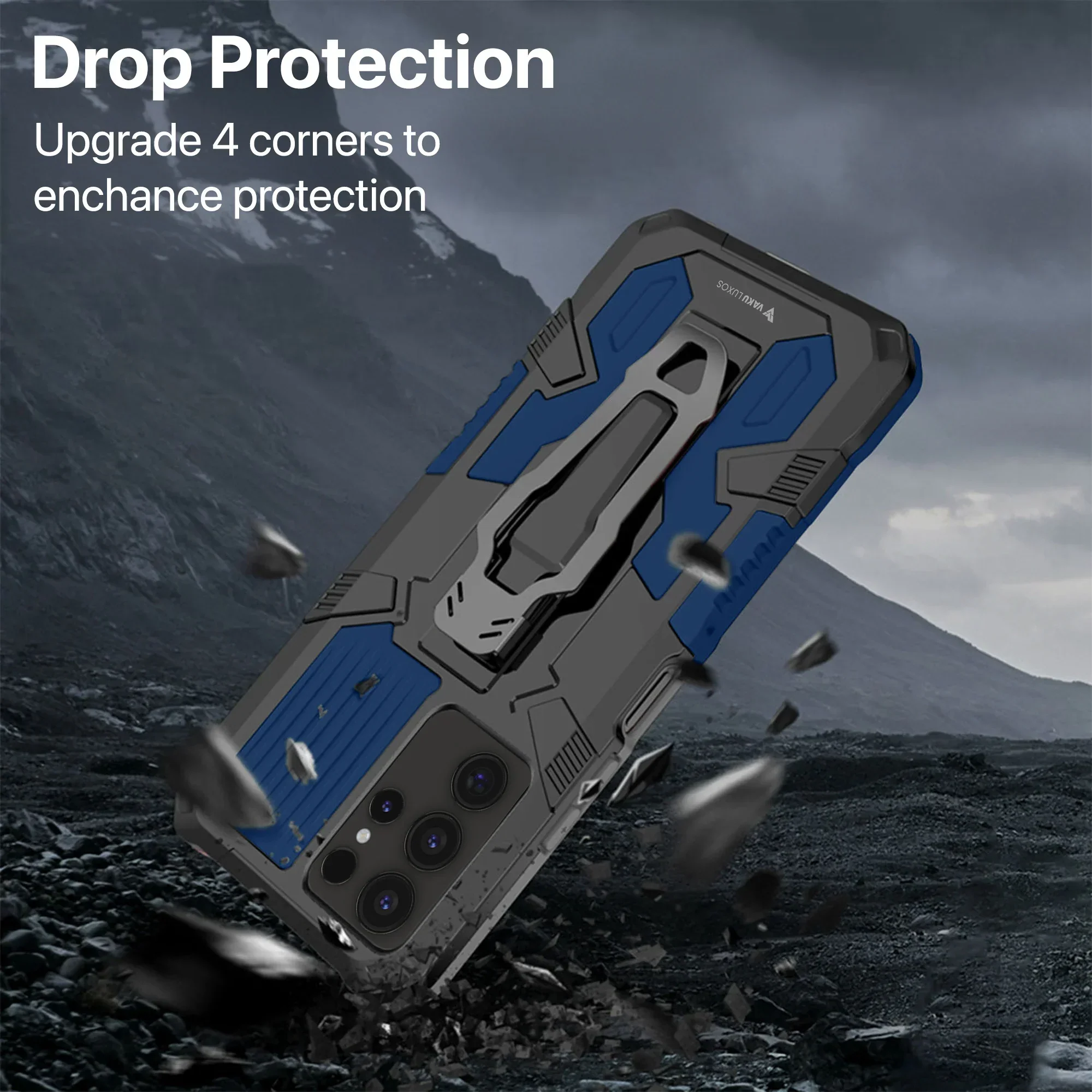 Vaku ® Samsung Galaxy S24 Ultra Vanguard Military Grade Back Cover - Image 11