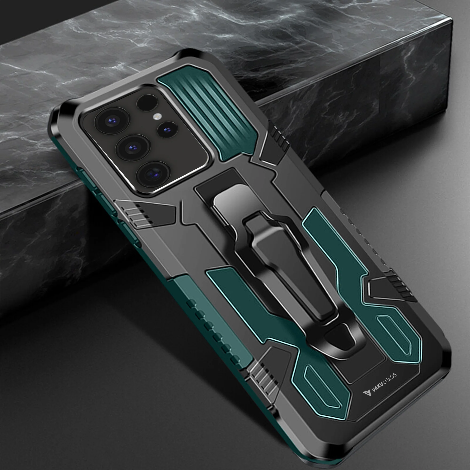 Vaku ® Samsung Galaxy S24 Ultra Vanguard Military Grade Back Cover - Image 15