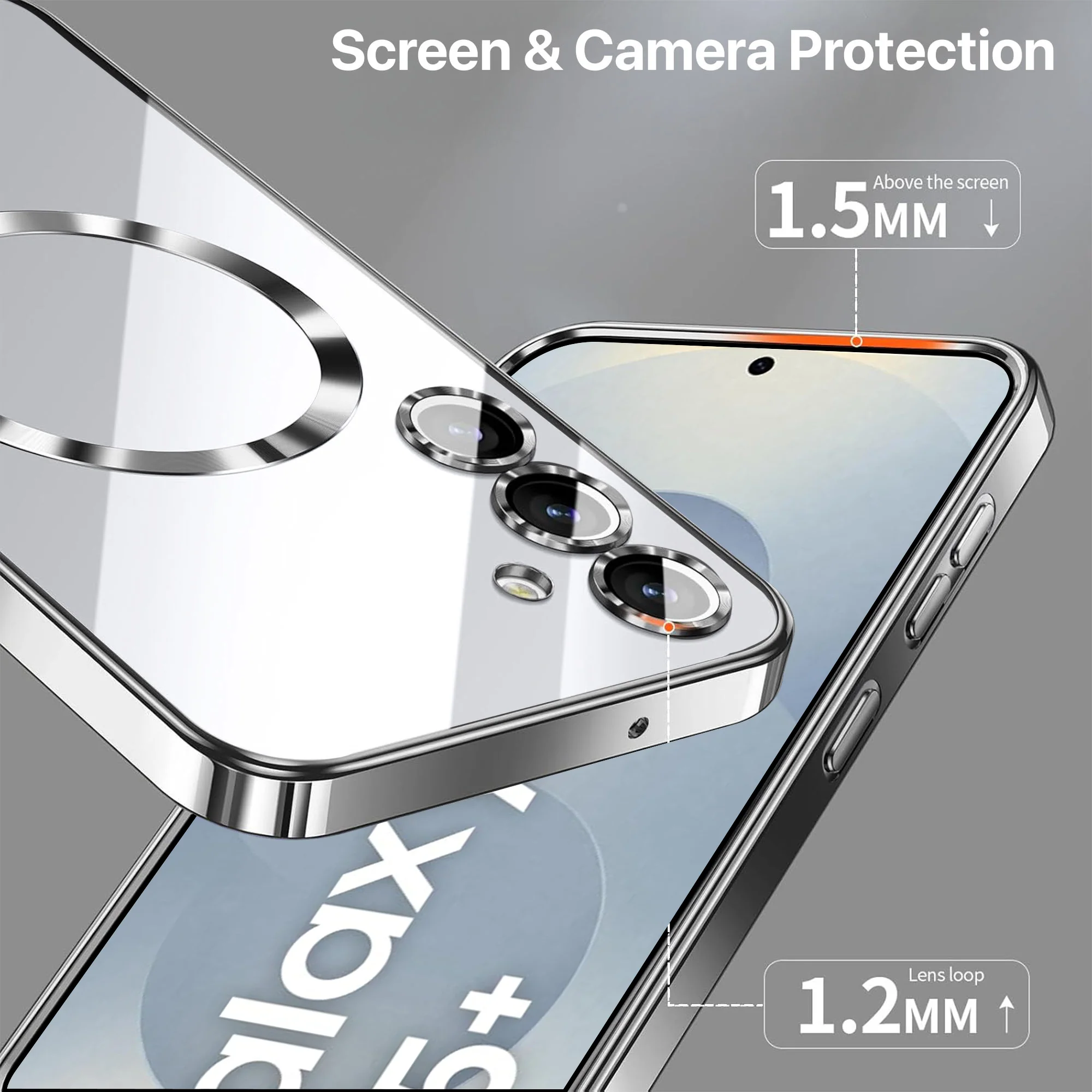 Vaku ® Samsung Galaxy S25 Luxury Electroplated Magnetic Magsafe Back Cover - Image 6