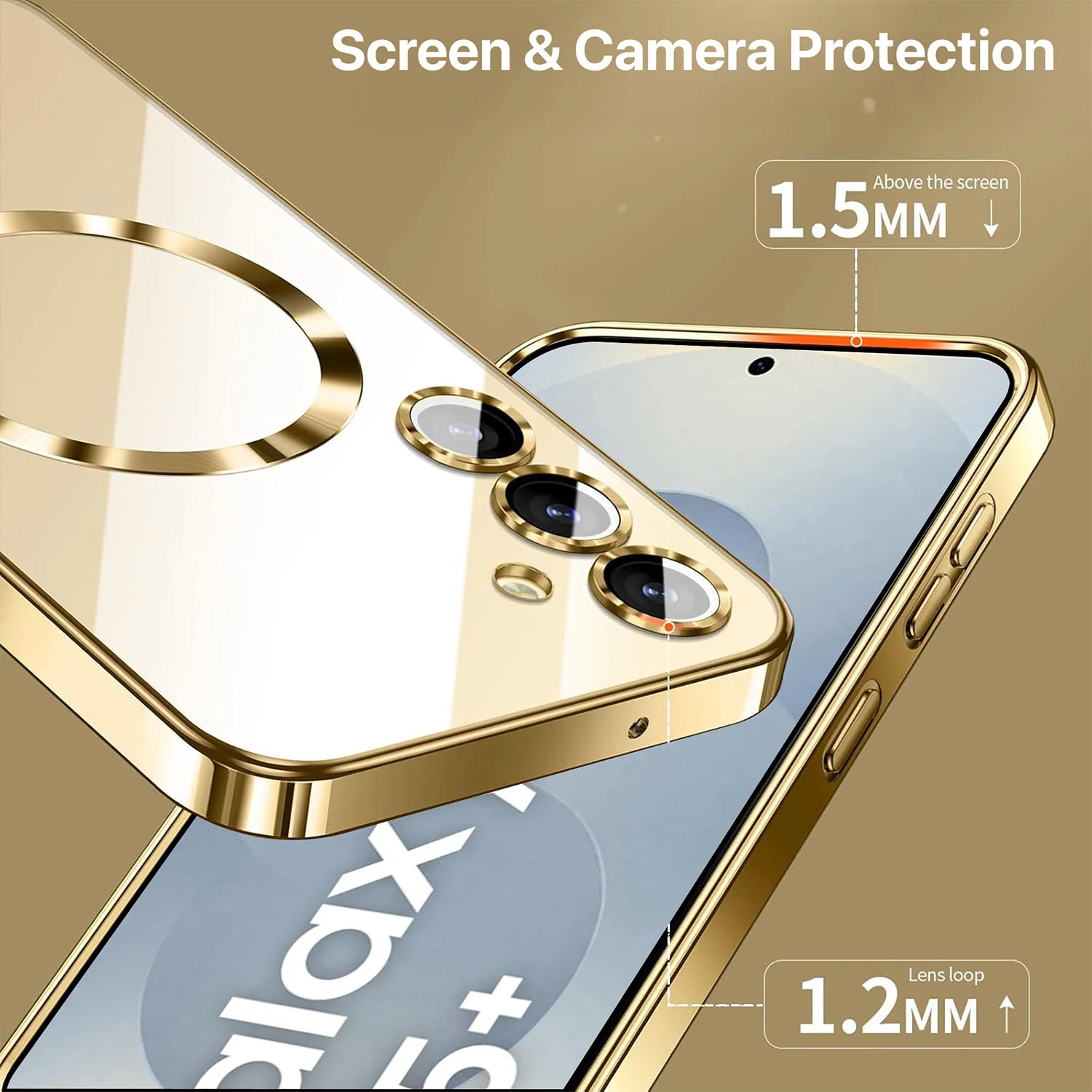 Vaku ® Samsung Galaxy S25 Plus Luxury Electroplated Magnetic Magsafe Back Cover - Image 5