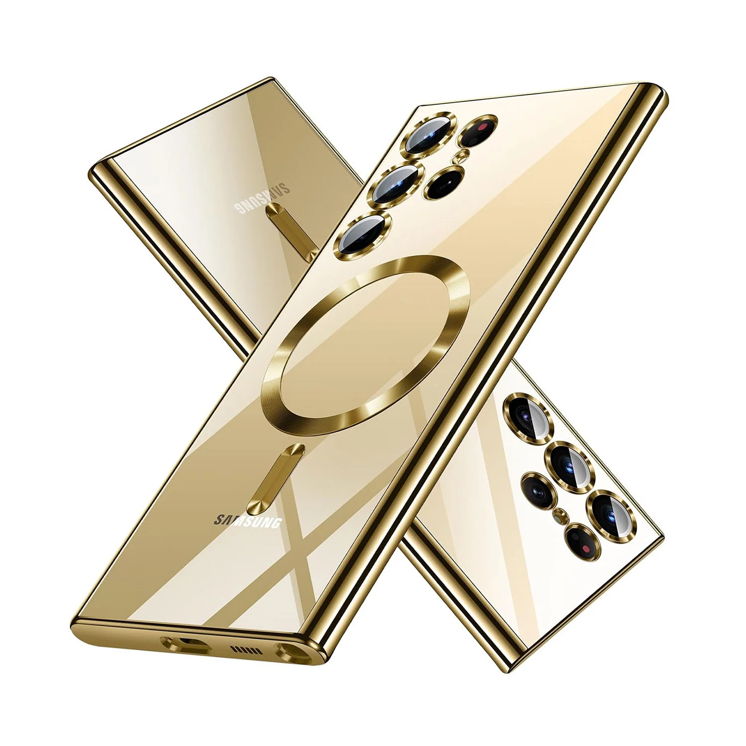 Vaku ® Samsung Galaxy S25 Ultra Luxury Electroplated Magnetic Magsafe Back Cover - Image 8