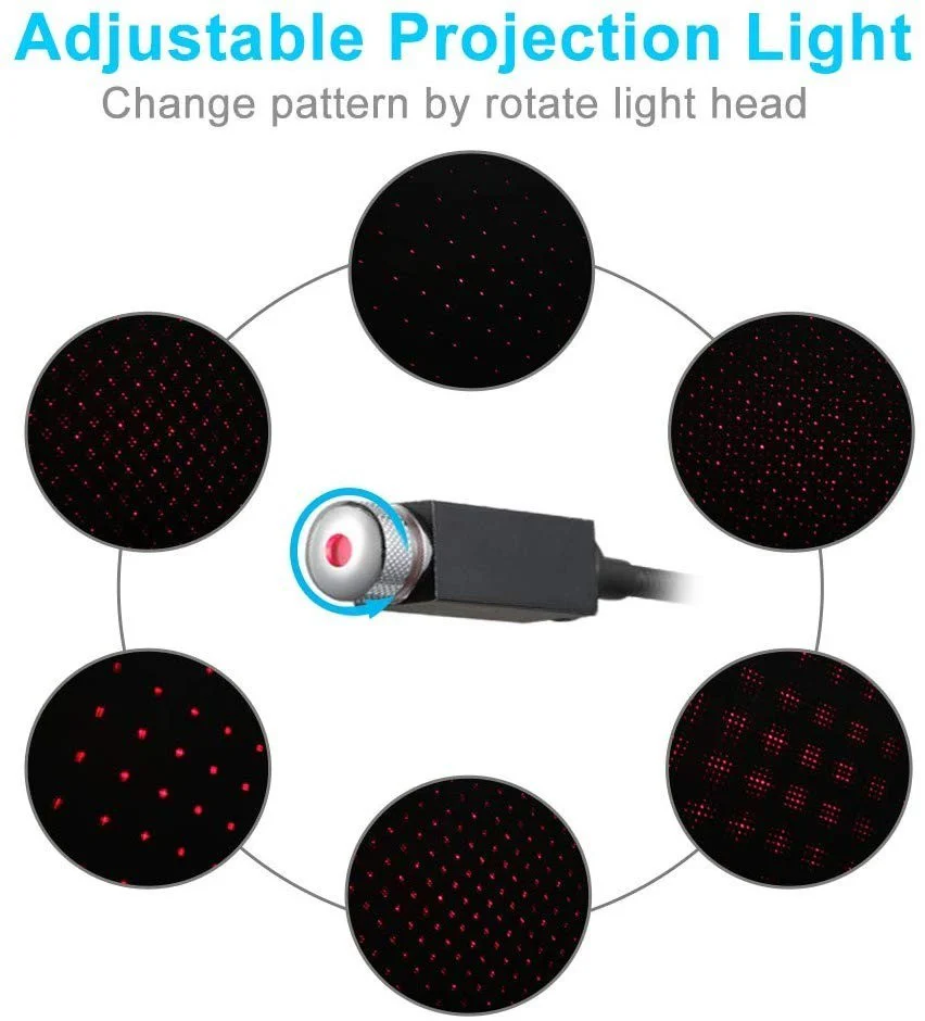 Vaku ® Star Light Decoration Ambience USB Projector - Image 10