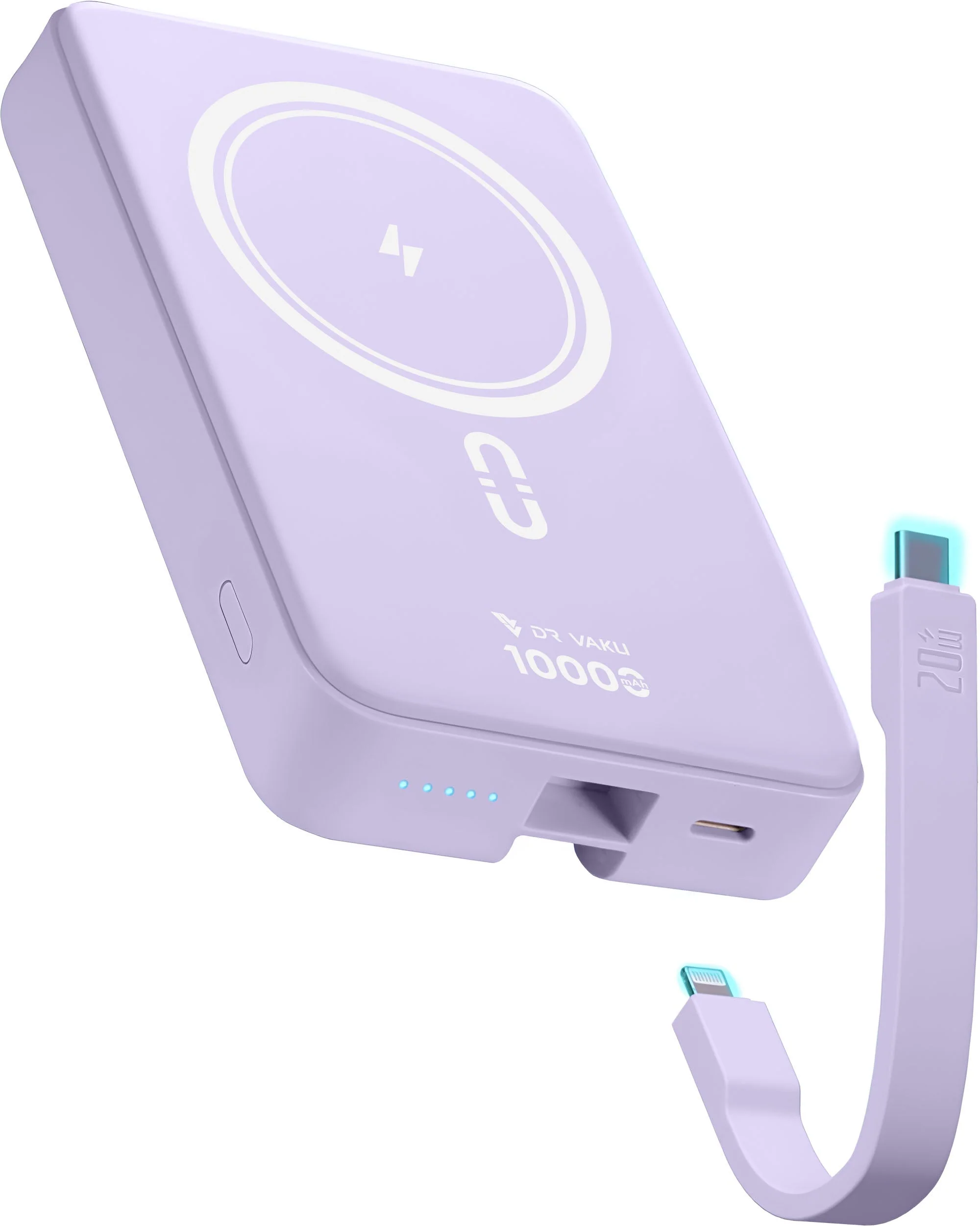 Vaku ® SyncFlow MagPro 10000mAh Magnetic Wireless Power Bank 15W Magsafe & 22.5w PD Type C Fast Charging - Image 10