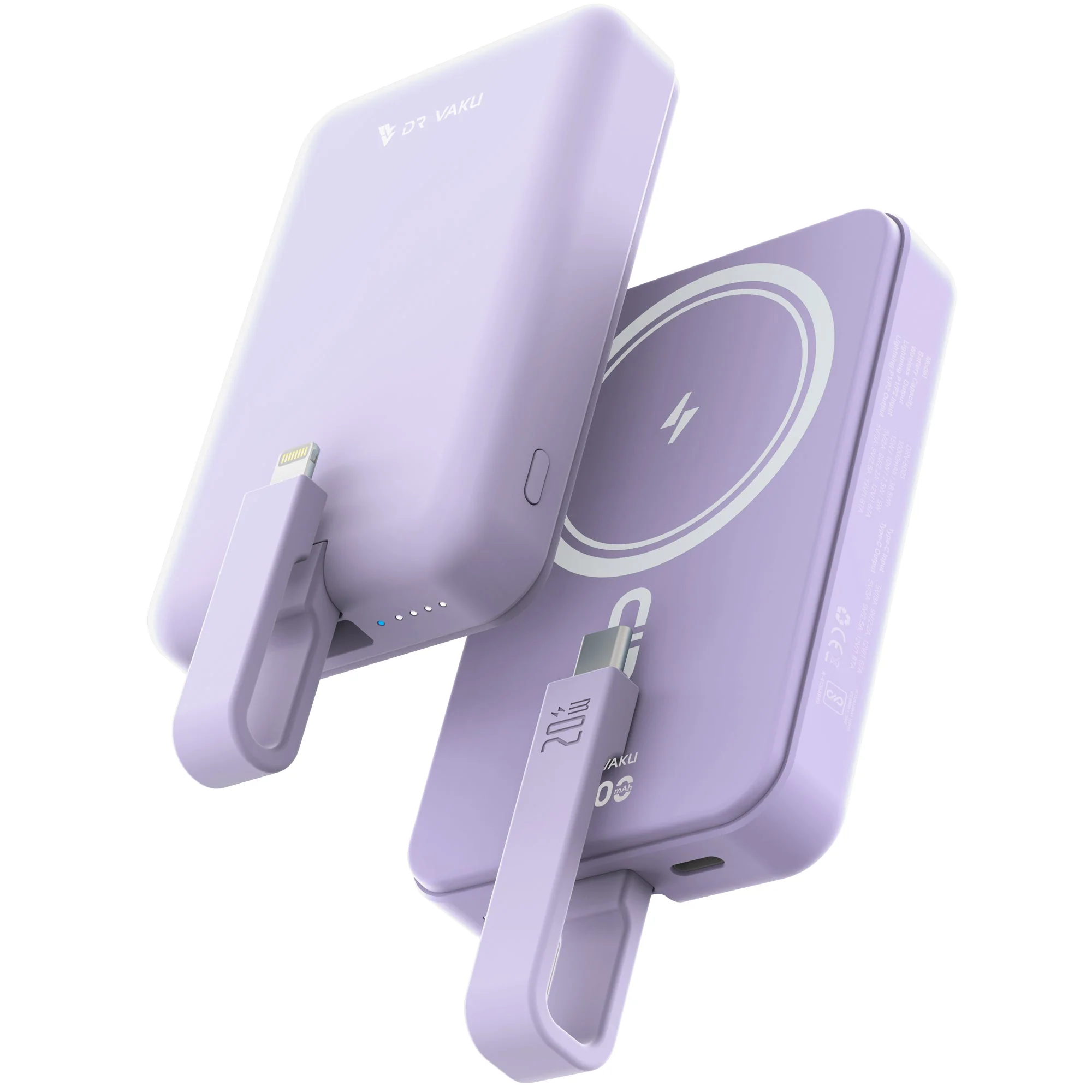 Vaku ® SyncFlow MagPro 10000mAh Magnetic Wireless Power Bank 15W Magsafe & 22.5w PD Type C Fast Charging - Image 8