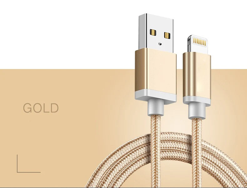 Vaku ® USB To Lightning Nylon Braided Data-Charging Cable - Image 3