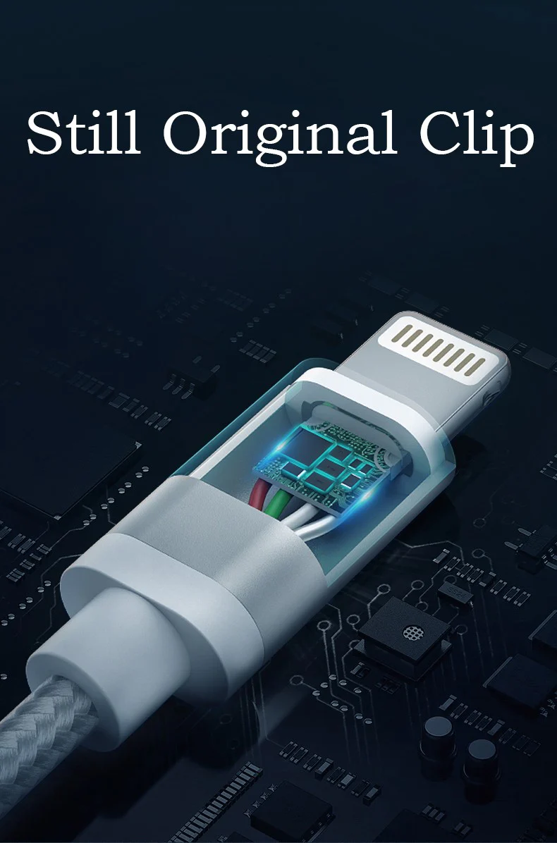 Vaku ® USB To Lightning Nylon Braided Data-Charging Cable - Image 7