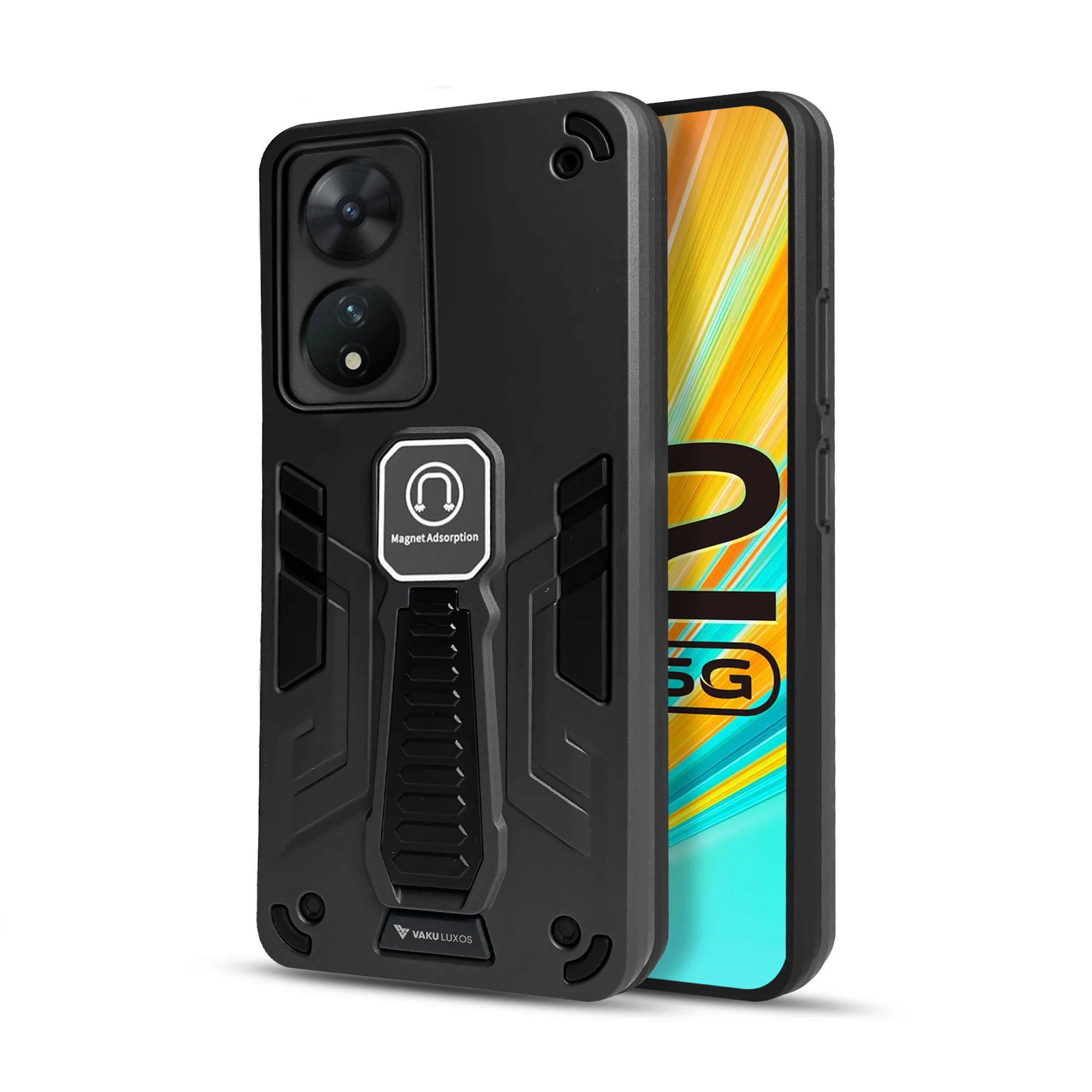 Vaku ® Vivo T2 5G Valor Military Grade Shockproof Back Cover