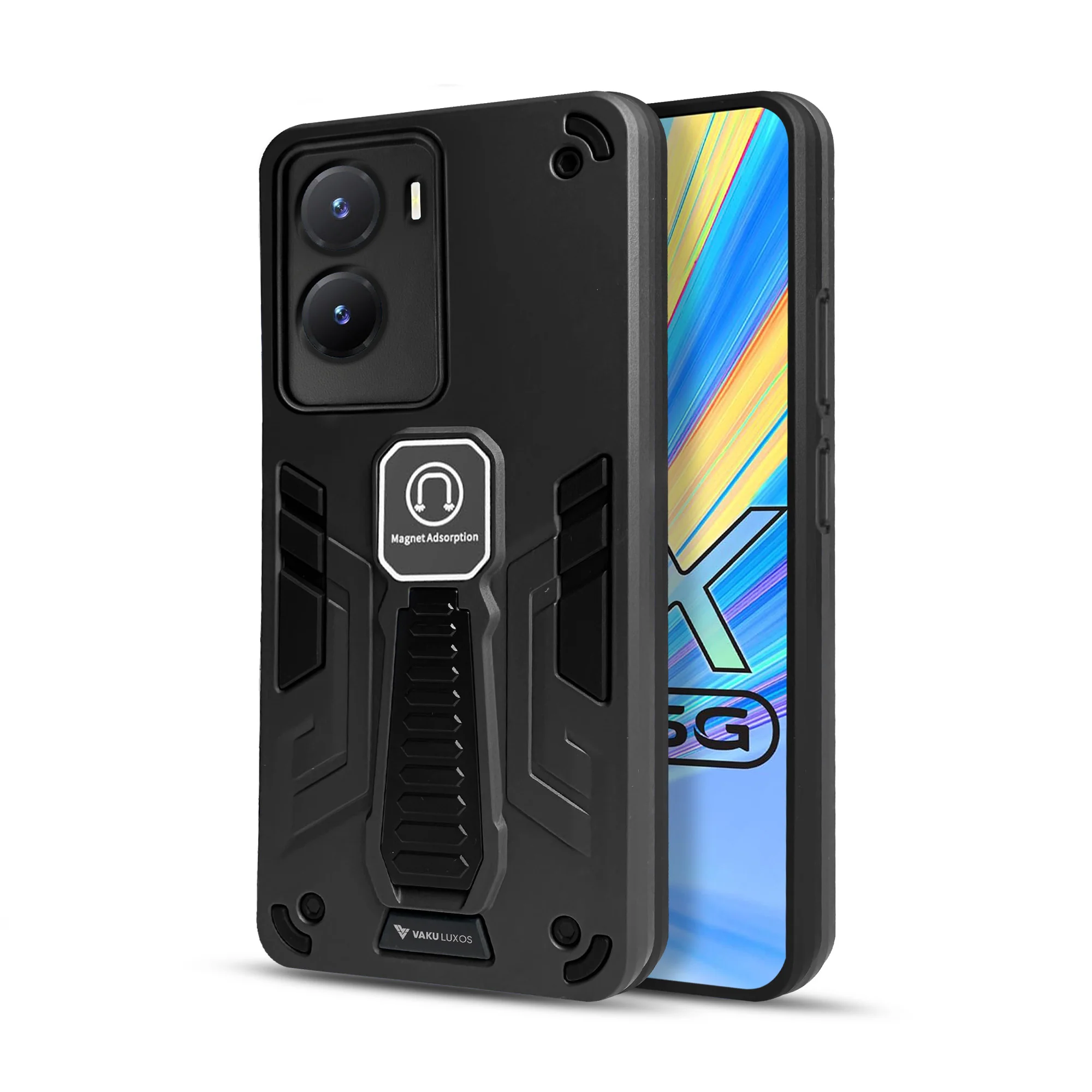 Vaku ® Vivo T2x 5G Valor Military Grade Shockproof Back Cover