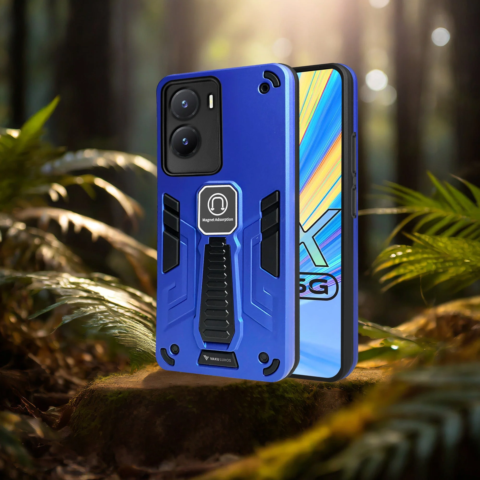 Vaku ® Vivo T2x 5G Valor Military Grade Shockproof Back Cover - Image 4