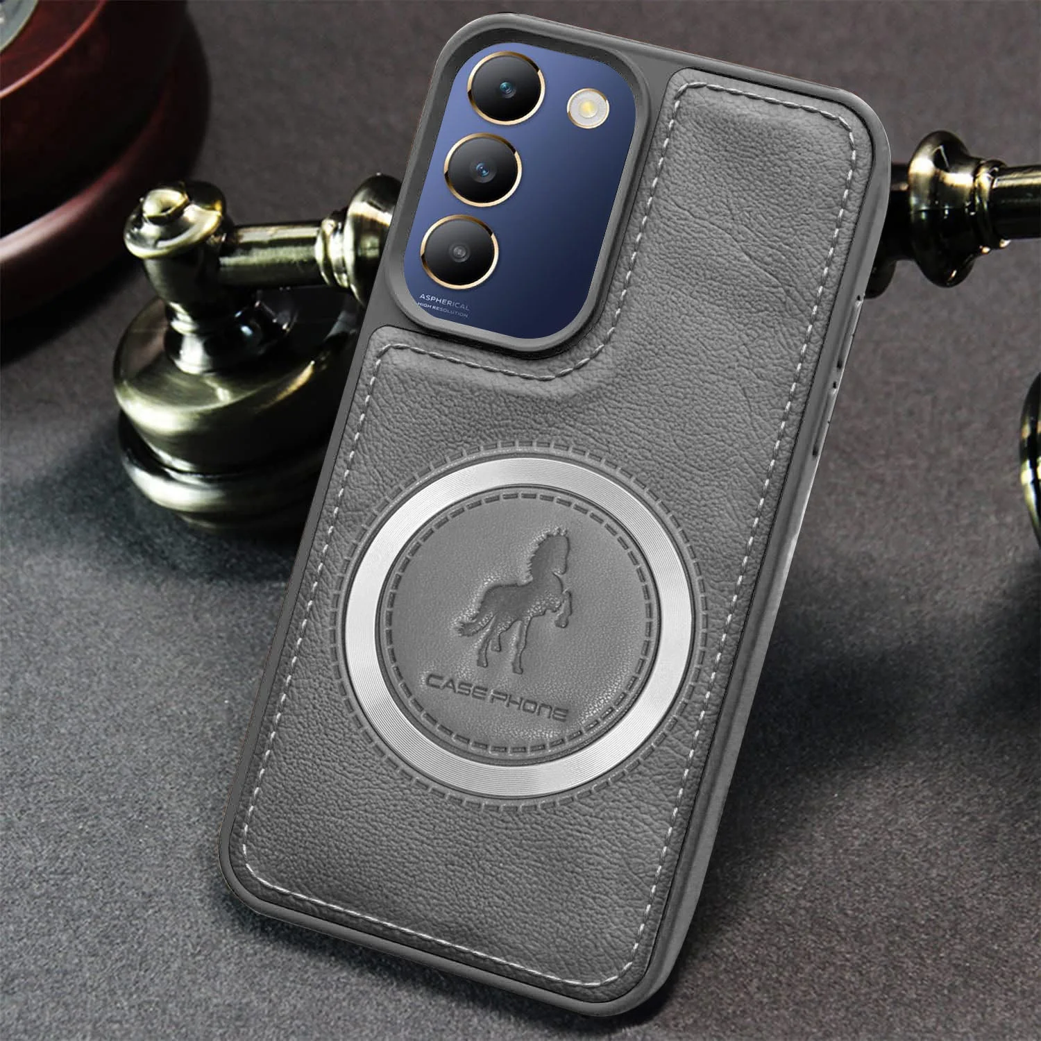 Vaku ® Vivo T3 5G Astrid Luxury PU Leather Back Cover - Image 4
