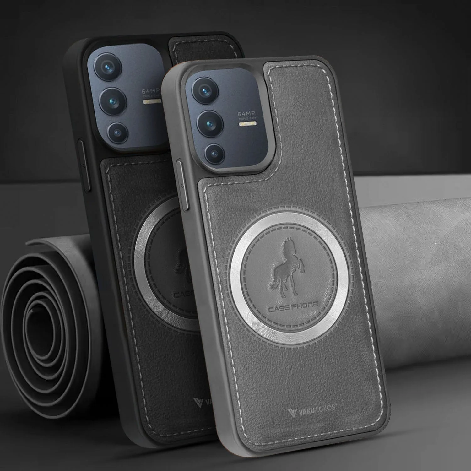 Vaku ® Vivo V23 5G Astrid Luxury PU Leather Back Cover - Image 2