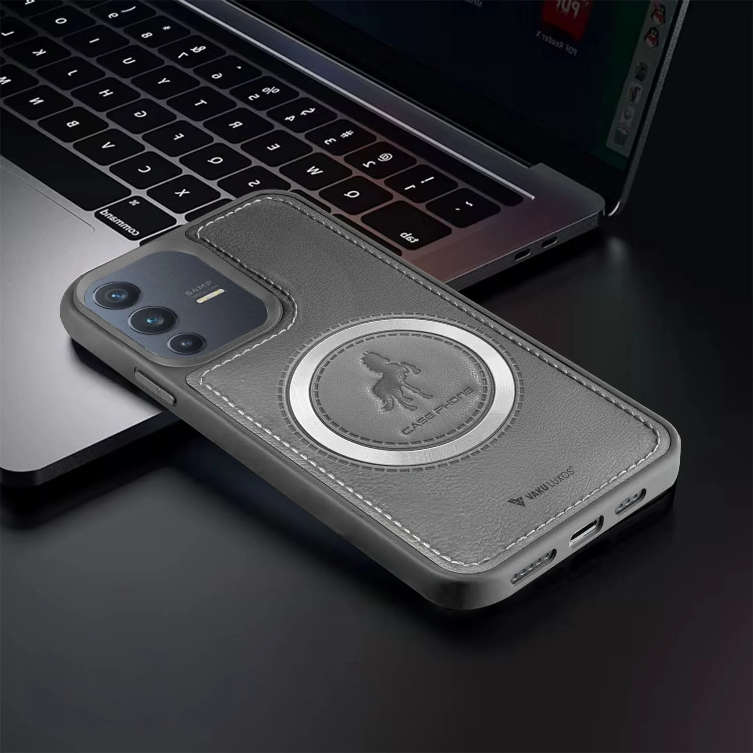 Vaku ® Vivo V23 5G Astrid Luxury PU Leather Back Cover - Image 4