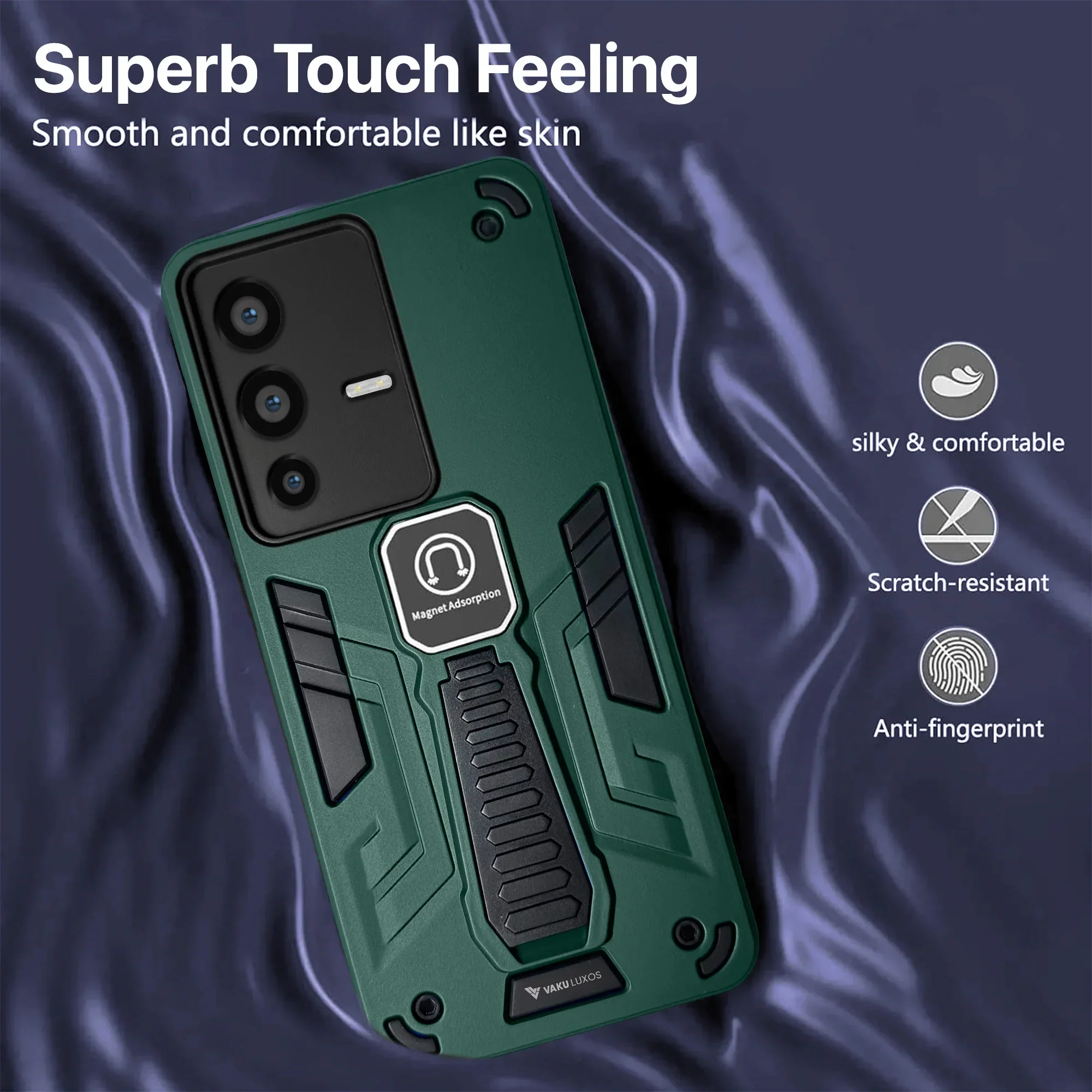 Vaku ® Vivo V23 5G Valor Military Grade Shockproof Back Cover - Image 10