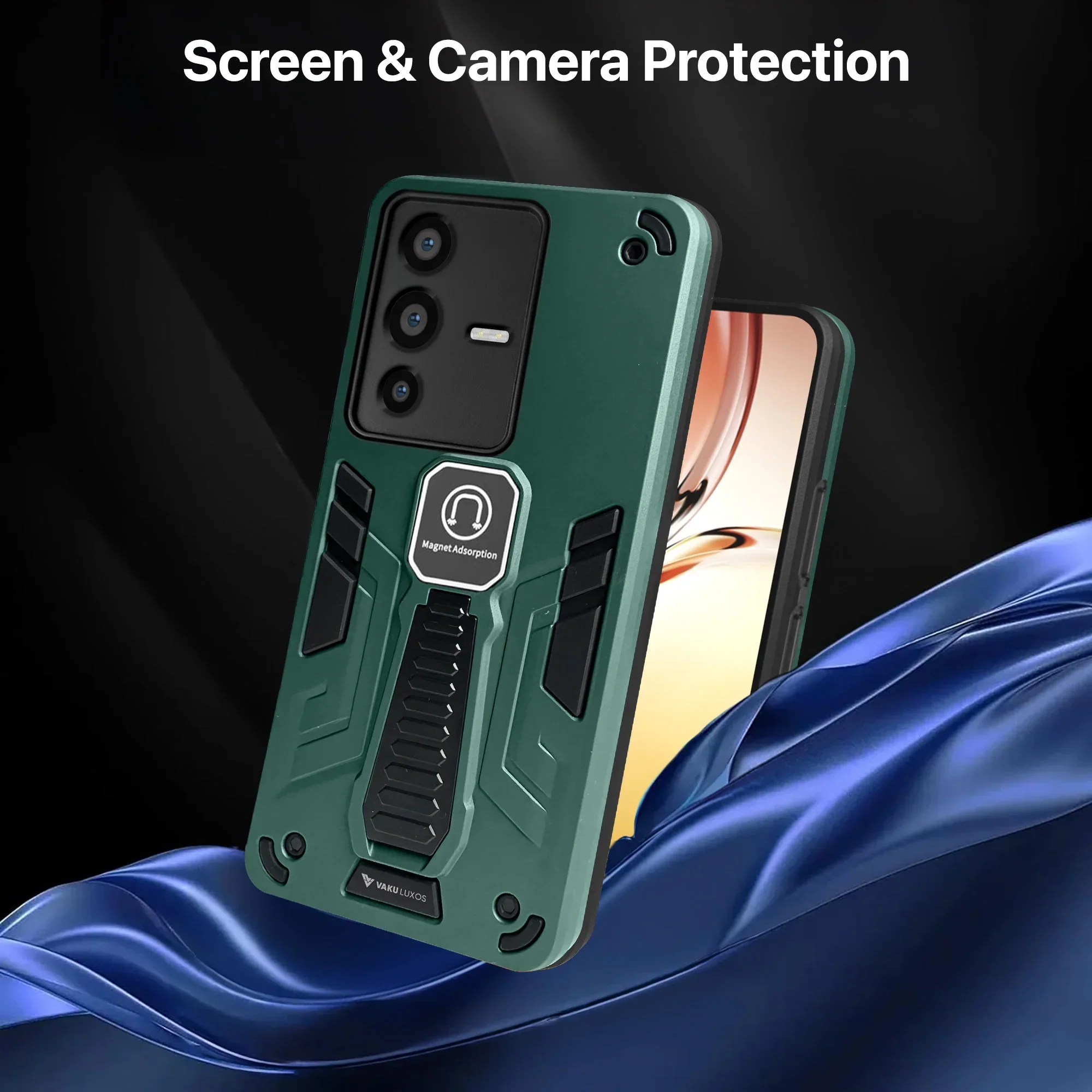 Vaku ® Vivo V23 5G Valor Military Grade Shockproof Back Cover - Image 7