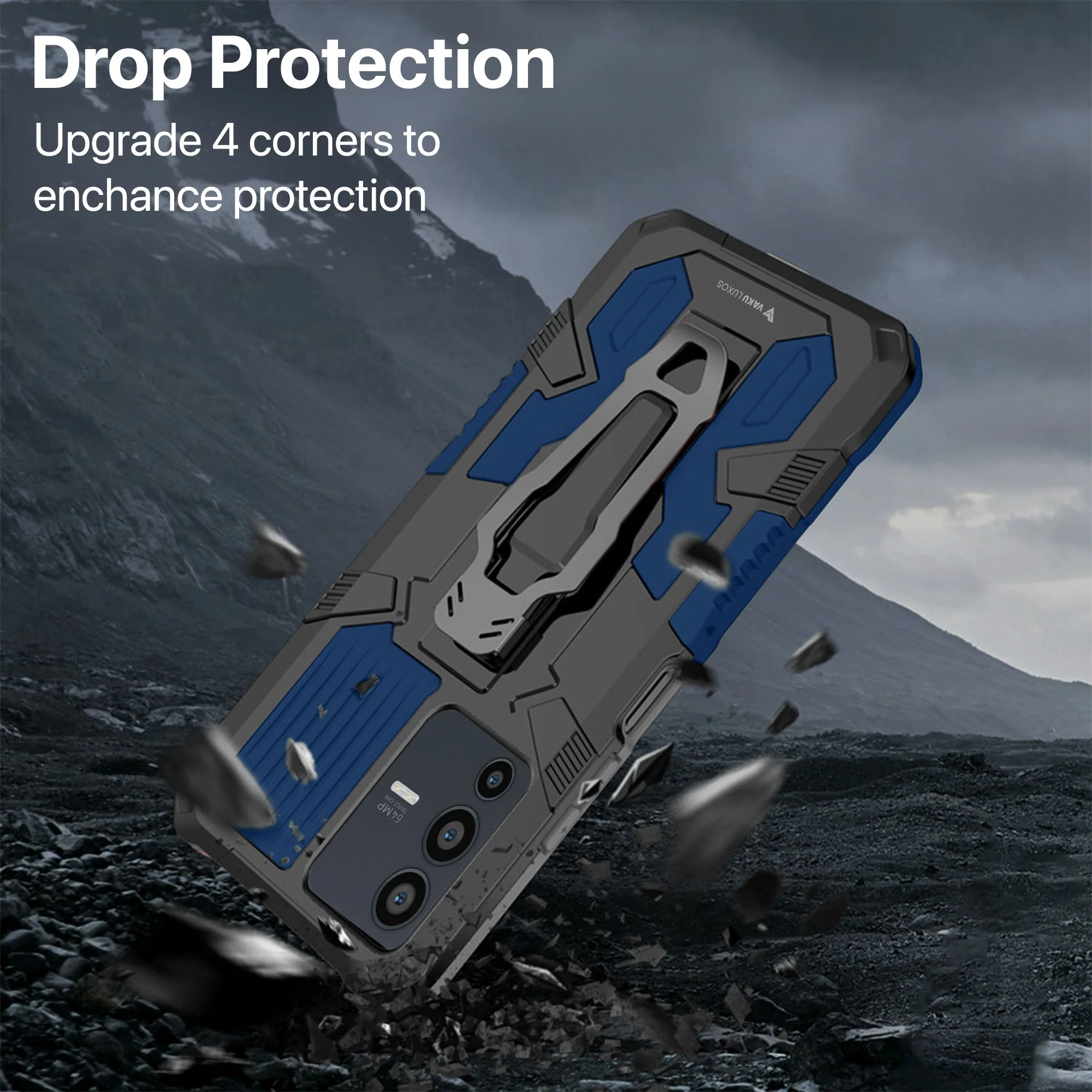 Vaku ® Vivo V23 5G Vanguard Military Grade Back Cover - Image 10