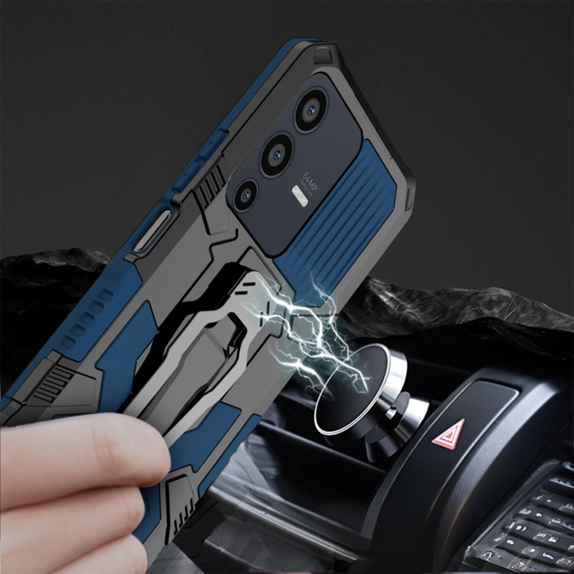 Vaku ® Vivo V23 5G Vanguard Military Grade Back Cover - Image 13