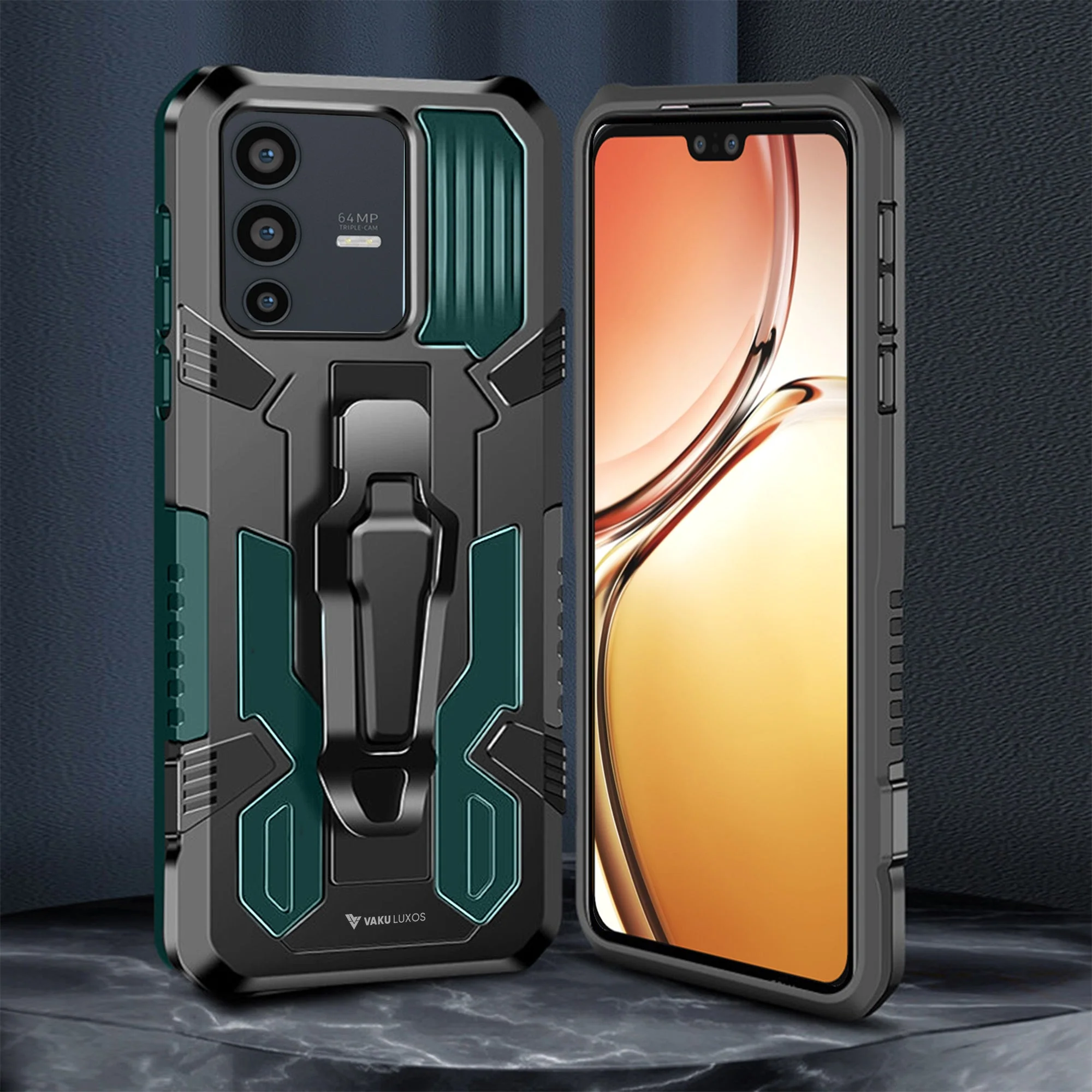 Vaku ® Vivo V23 5G Vanguard Military Grade Back Cover - Image 6